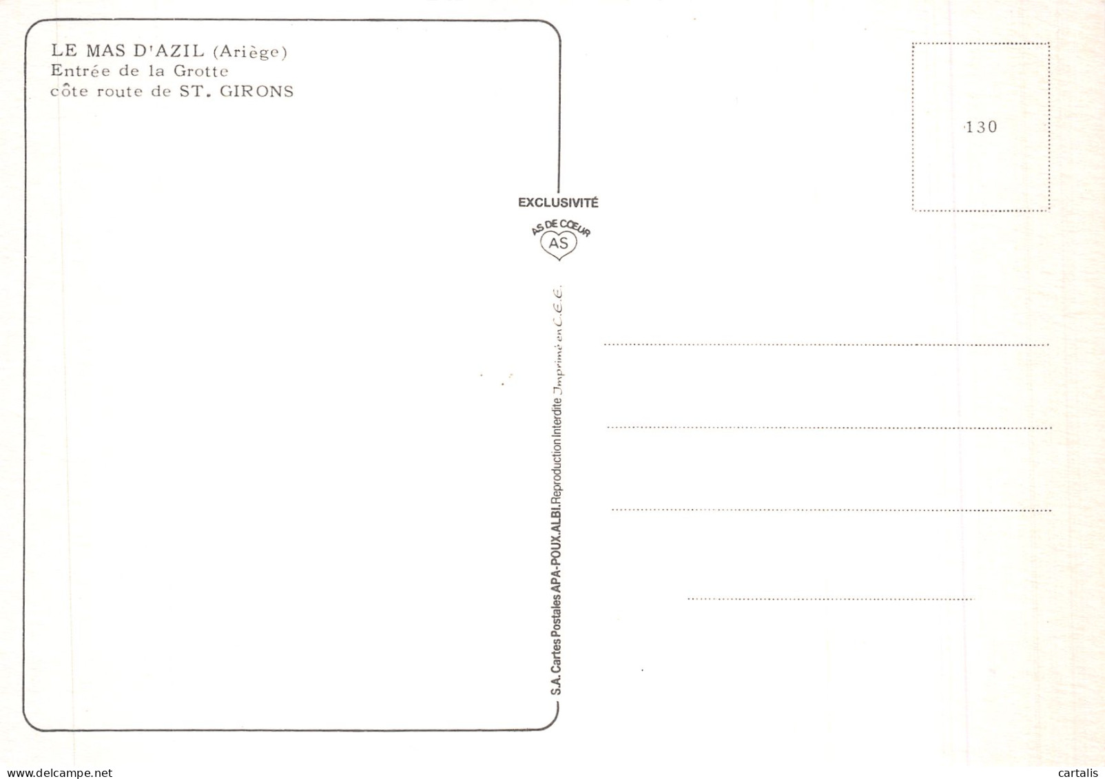 09-LE MAS D AZIL-N° 4452-D/0051 - Other & Unclassified