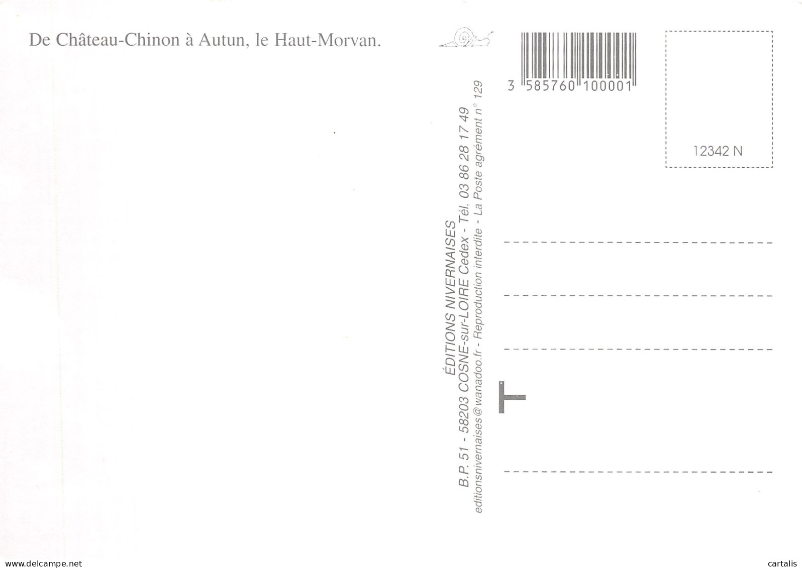 58-DE CHATEAU CHINON A AUTUN-N° 4453-B/0003 - Andere & Zonder Classificatie