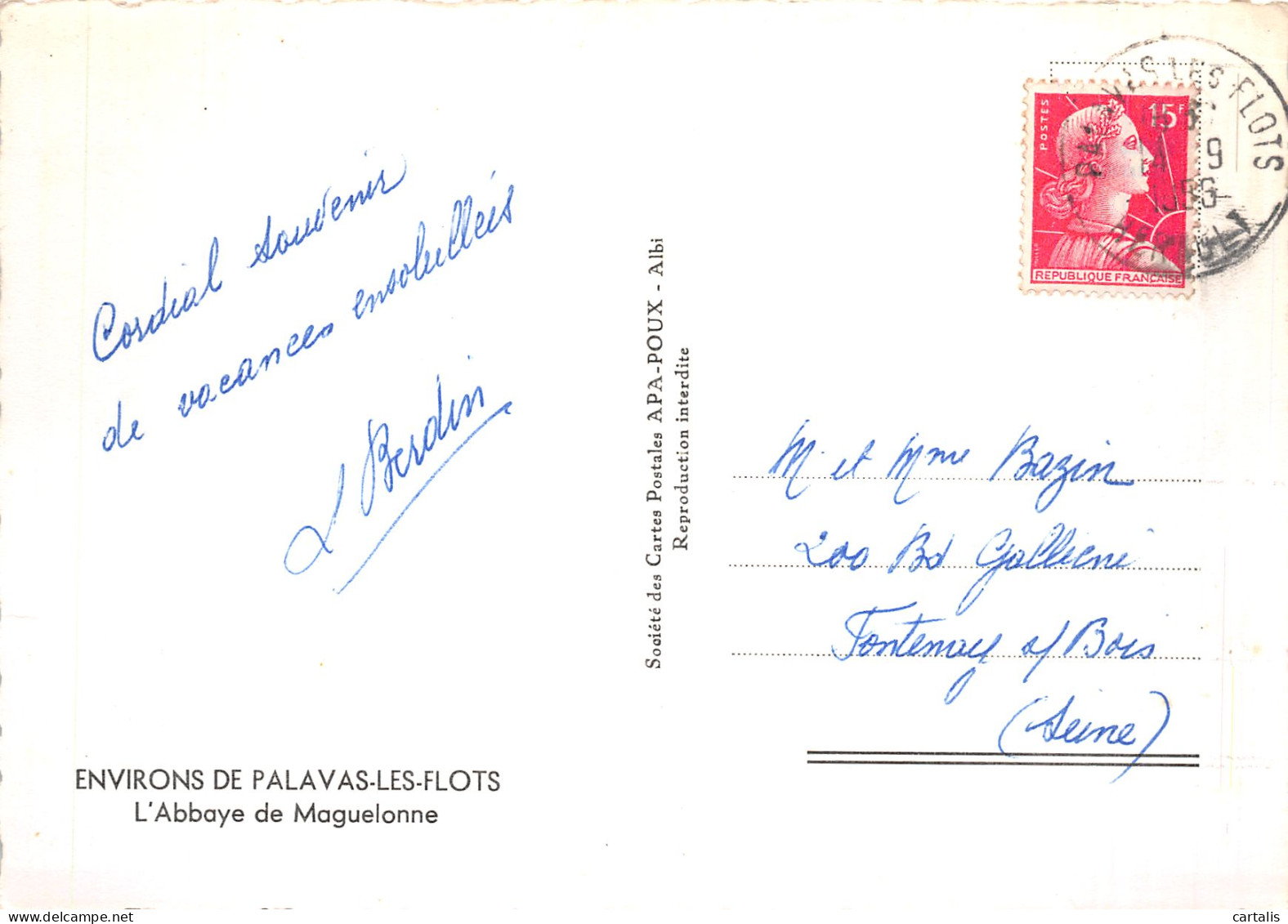 34-VILLENEUVE LES MAGUELONE ABBAYE DE MAGUELONNE-N° 4453-A/0089 - Other & Unclassified