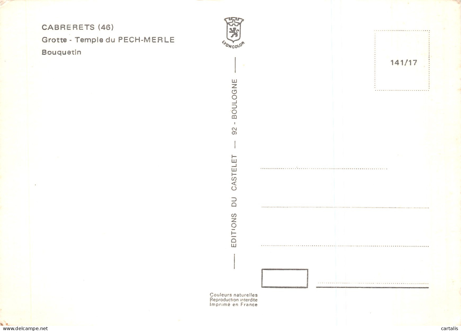 46-CABRERETS-N° 4453-D/0241 - Andere & Zonder Classificatie