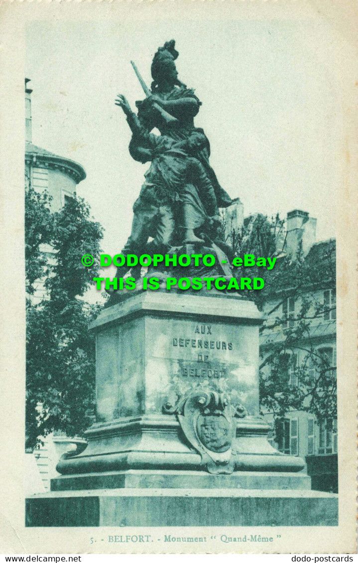 R558556 Belfort. Monument Quand Meme. La Cigogne. 1932 - Monde