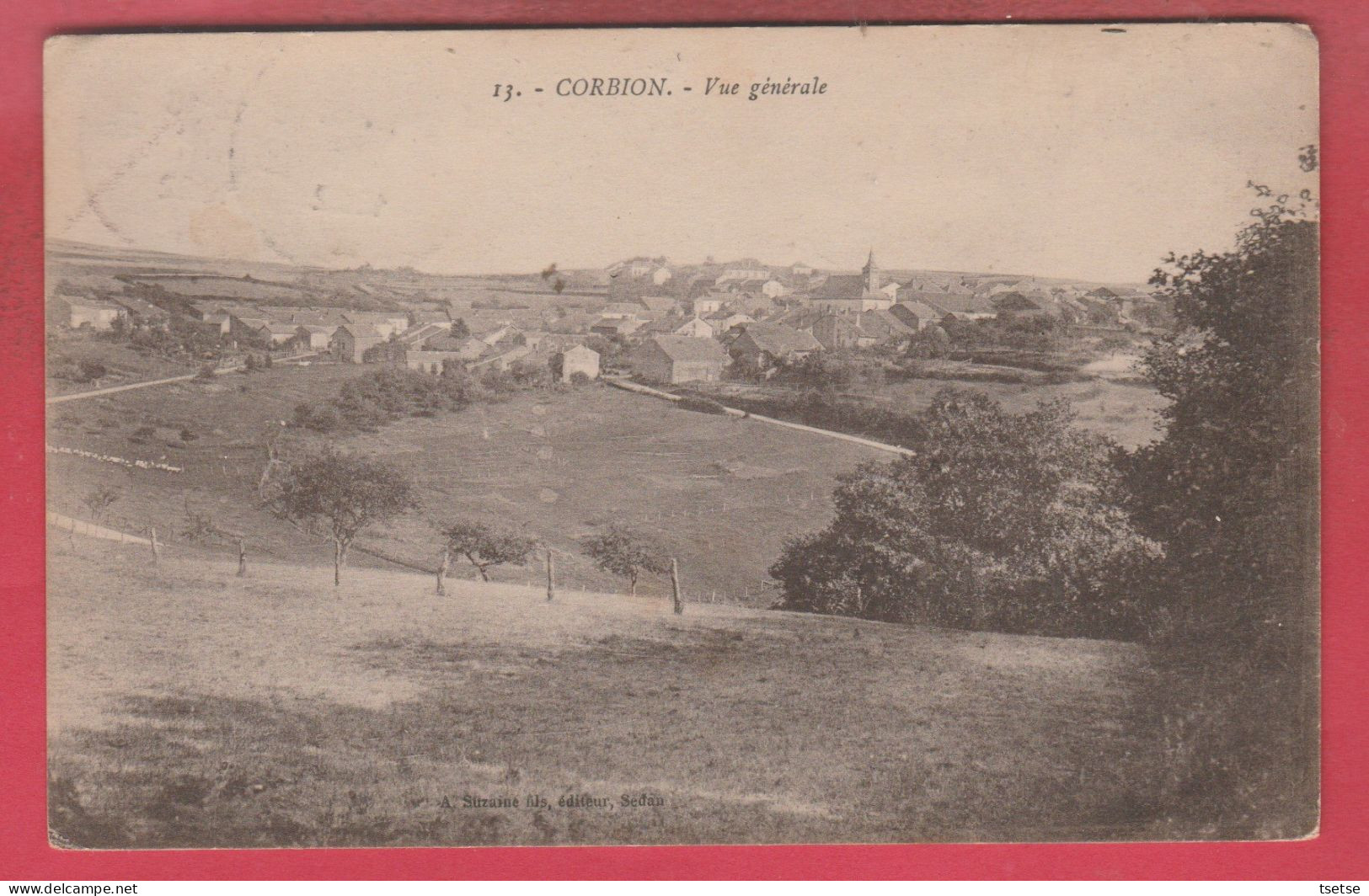 Corbion - Vue Générale - 1922 ( Voir Verso ) - Bouillon