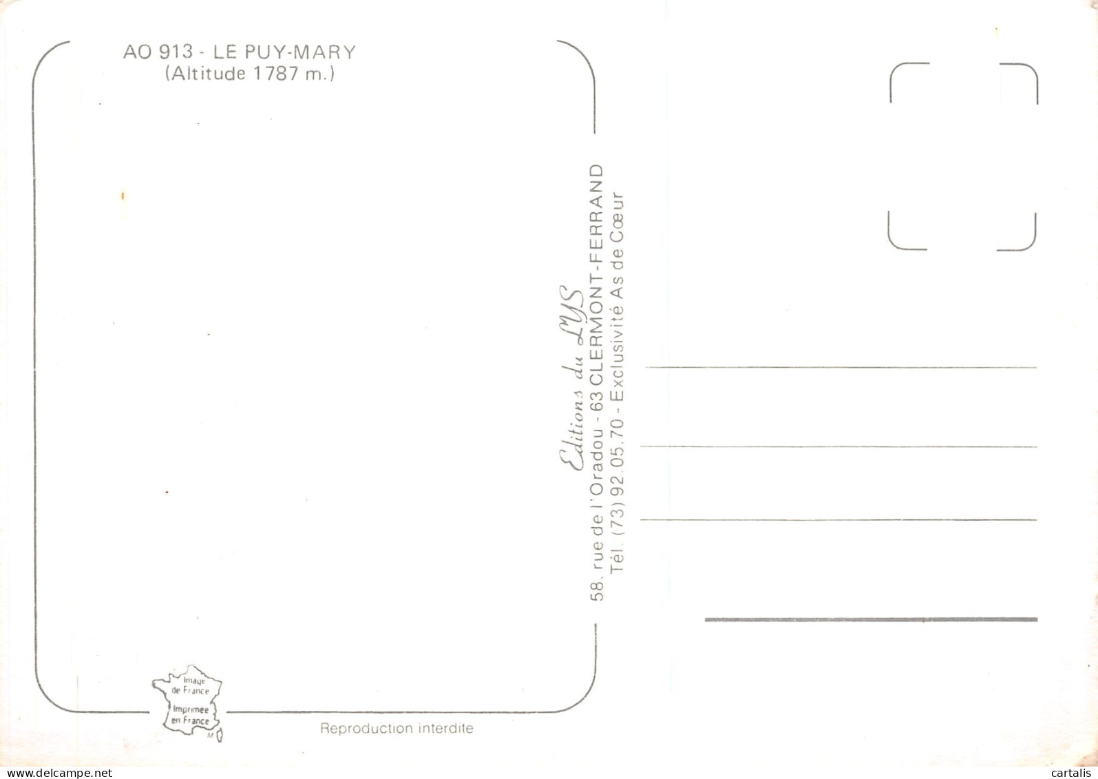 15-LE PUY MARY-N° 4453-C/0185 - Other & Unclassified