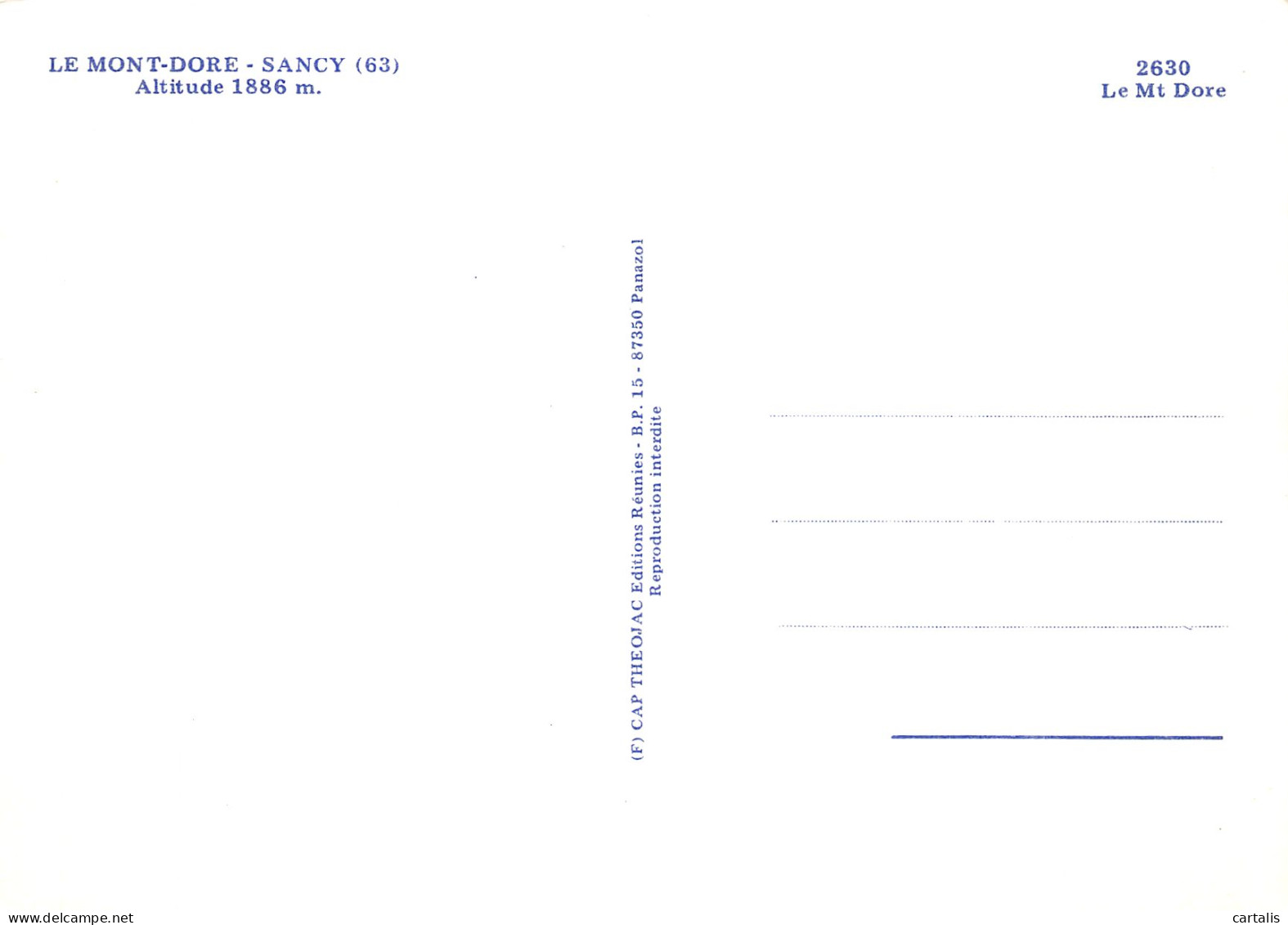 63-MONT DORE SANCY-N° 4454-C/0195 - Other & Unclassified