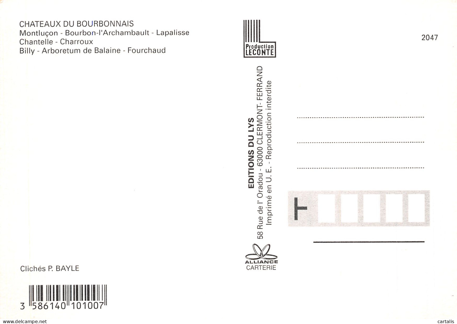 03-CHATEAUX DU BOURBONNAIS-N° 4454-B/0393 - Other & Unclassified