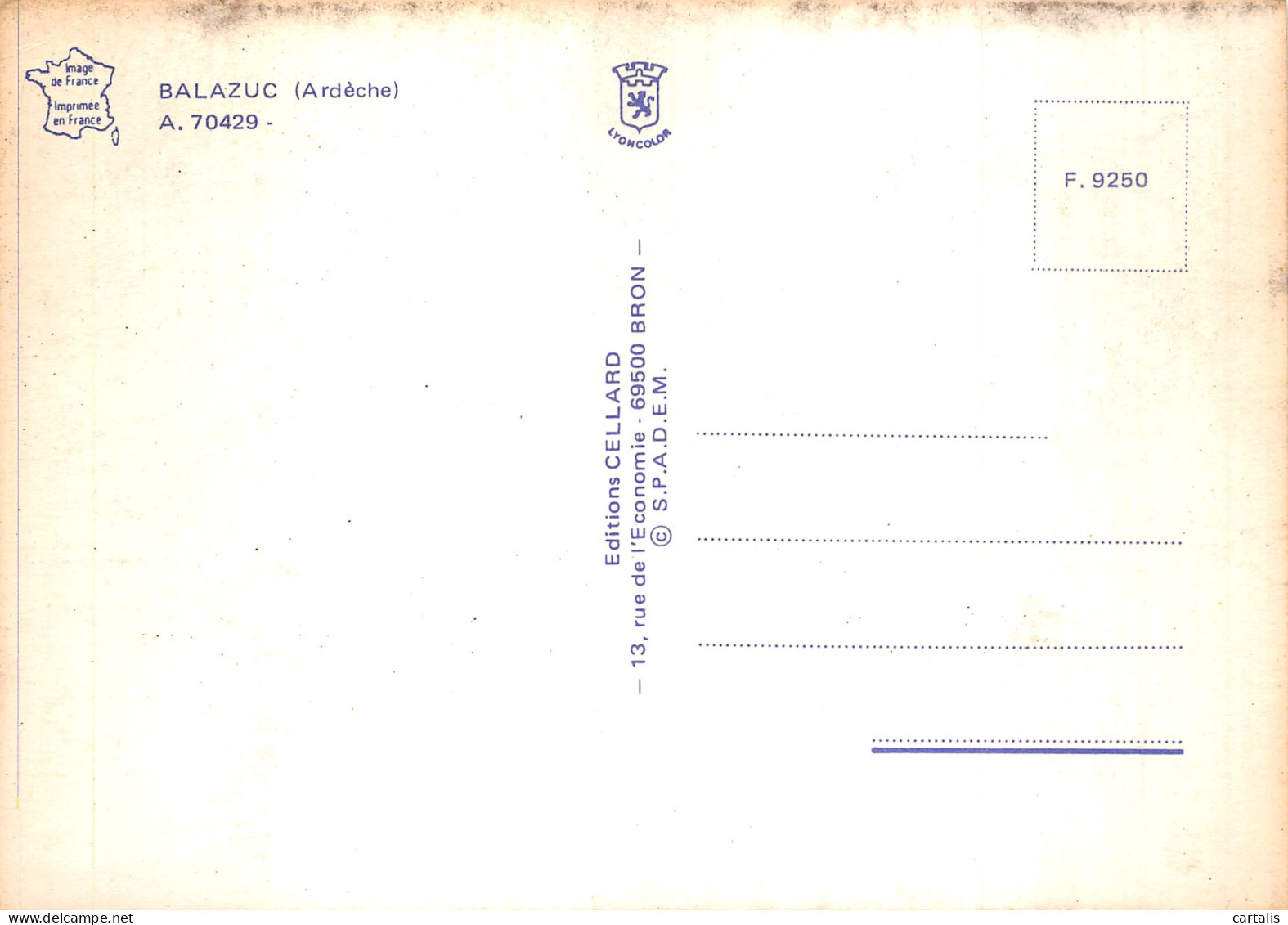 07-BALAZUC-N° 4454-B/0205 - Other & Unclassified