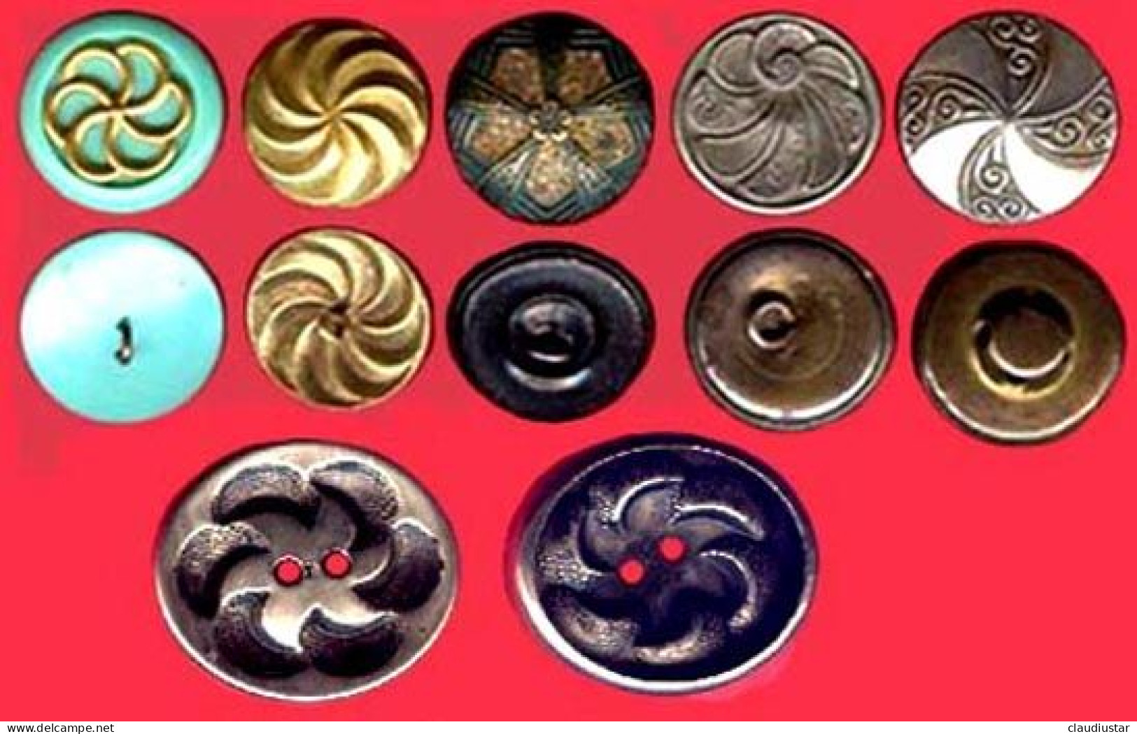 ** LOT  6   BOUTONS  HELICE ** - Buttons