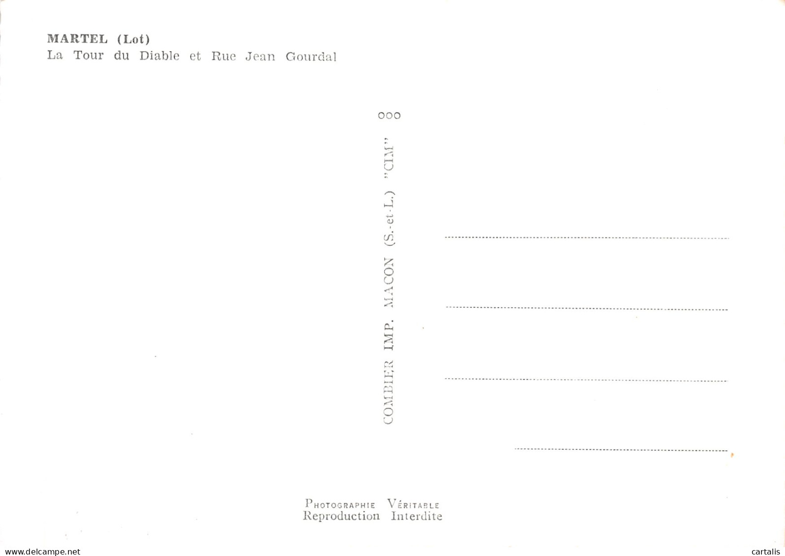 46-MARTEL-N° 4454-B/0009 - Sonstige & Ohne Zuordnung