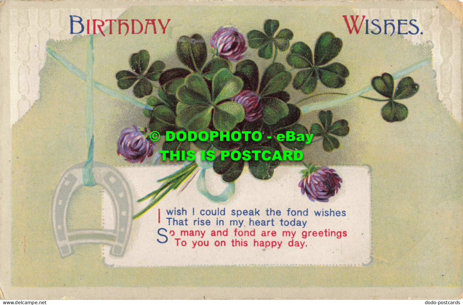 R558237 Birthday Wishes. I Wish I Could Speak Fond Wishes That Rise In My Heart - Monde