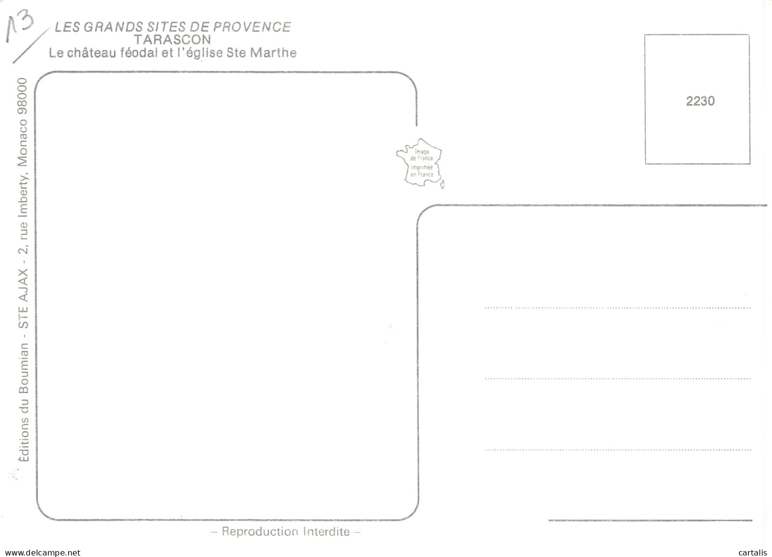 13-TARASCON-N° 4454-A/0275 - Tarascon