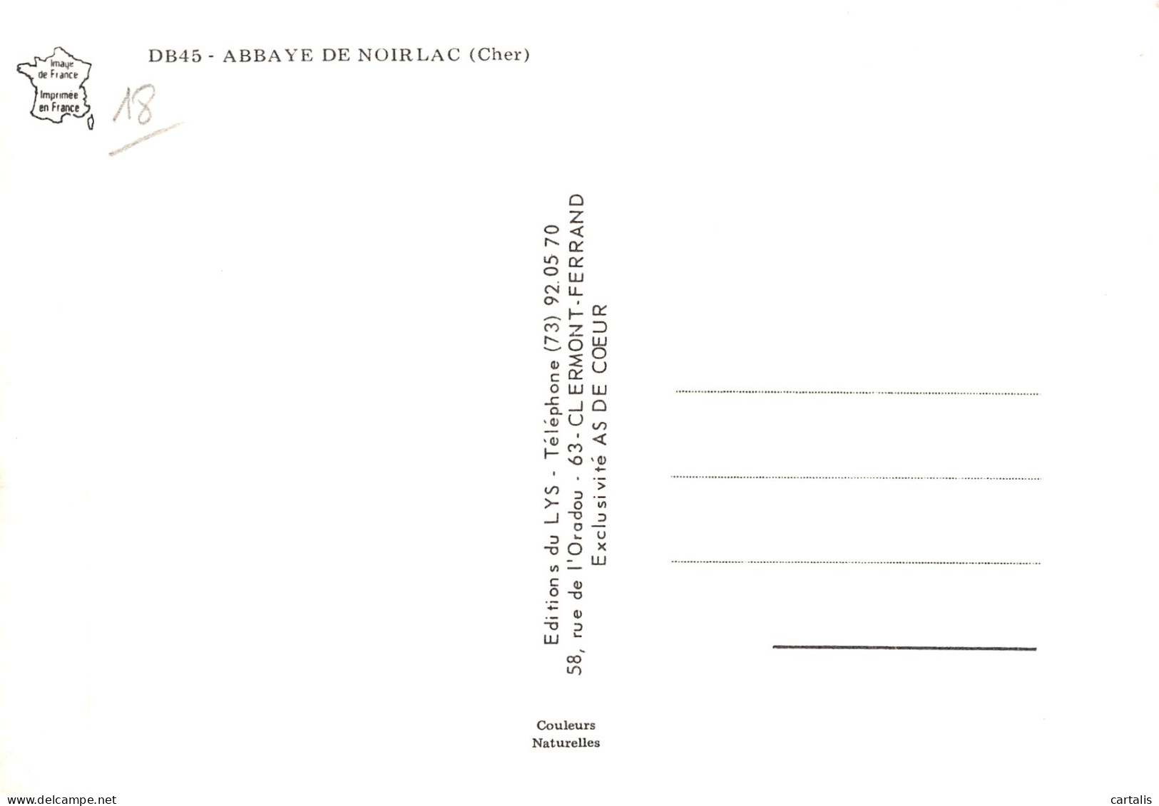 18-BRUERE ALLICHAMPS ABBAYE DE NOIRLAC-N° 4454-A/0159 - Other & Unclassified