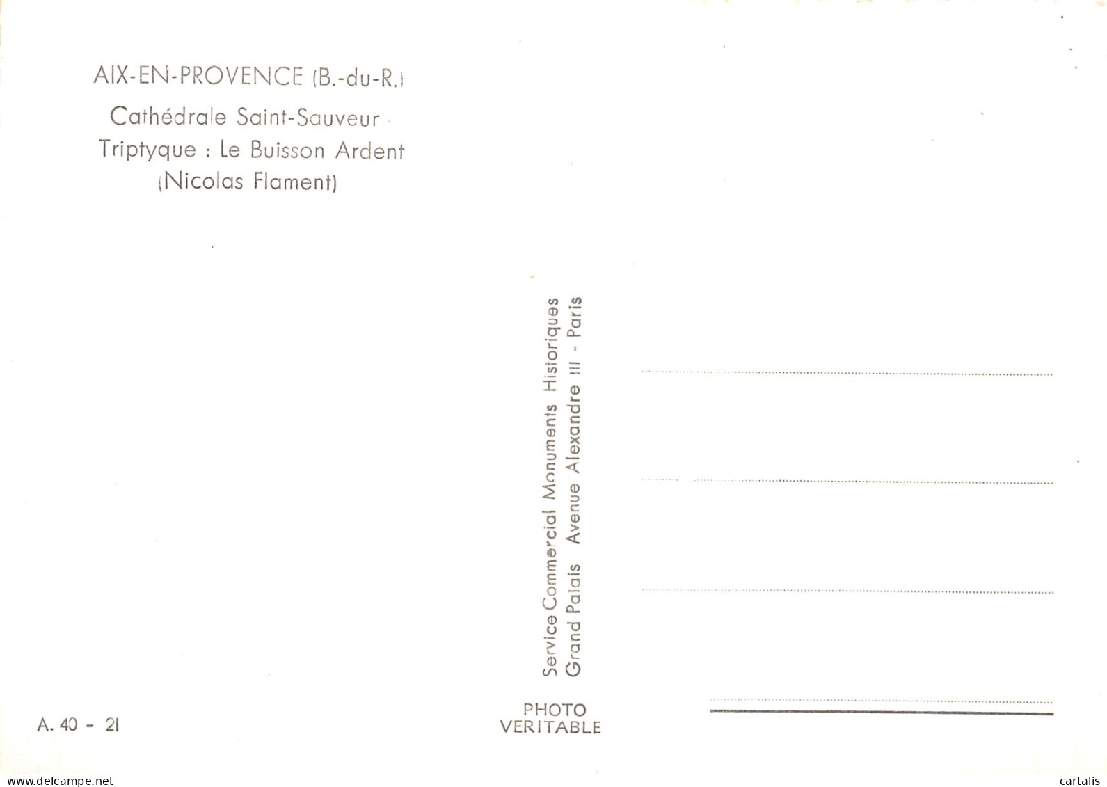 13-AIX EN PROVENCE-N° 4454-A/0143 - Aix En Provence