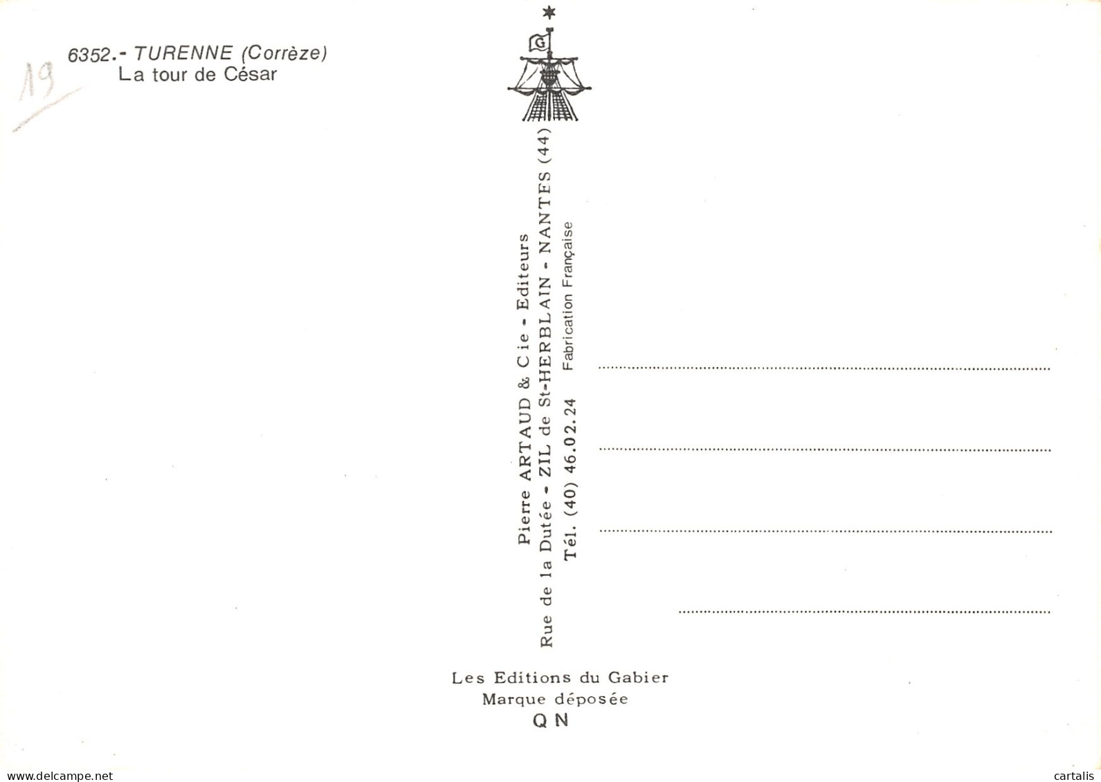 19-TURENNE-N° 4454-A/0109 - Other & Unclassified