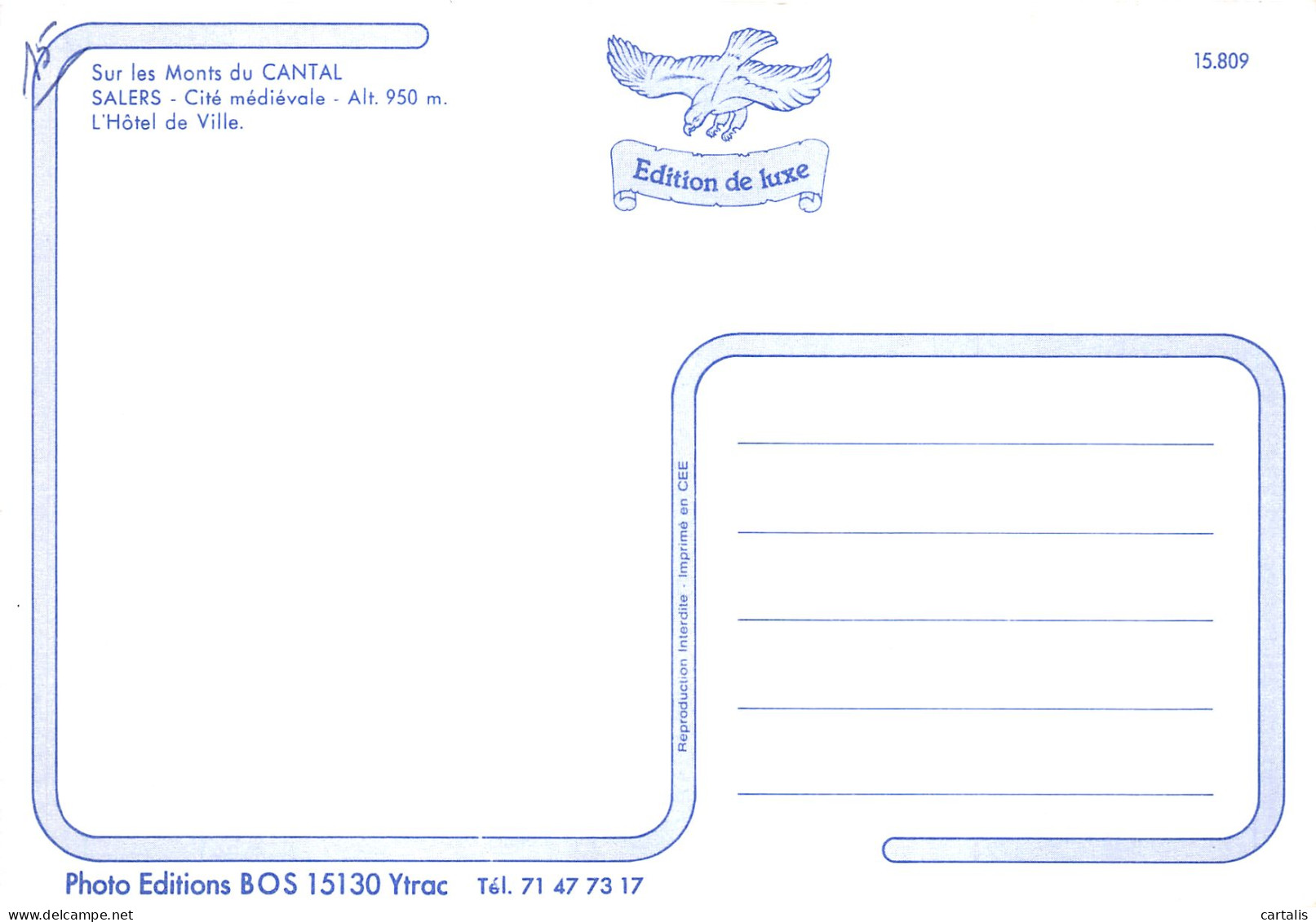 15-SALERS-N° 4454-A/0059 - Other & Unclassified