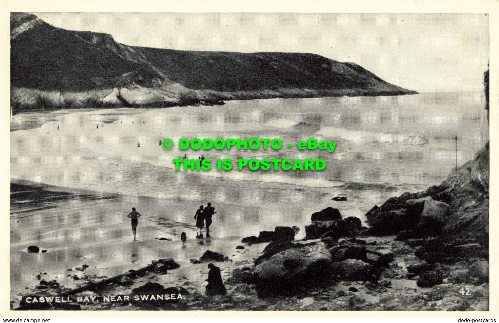 R558240 Caswell Bay Near Swansea. 42. 1957 - Monde