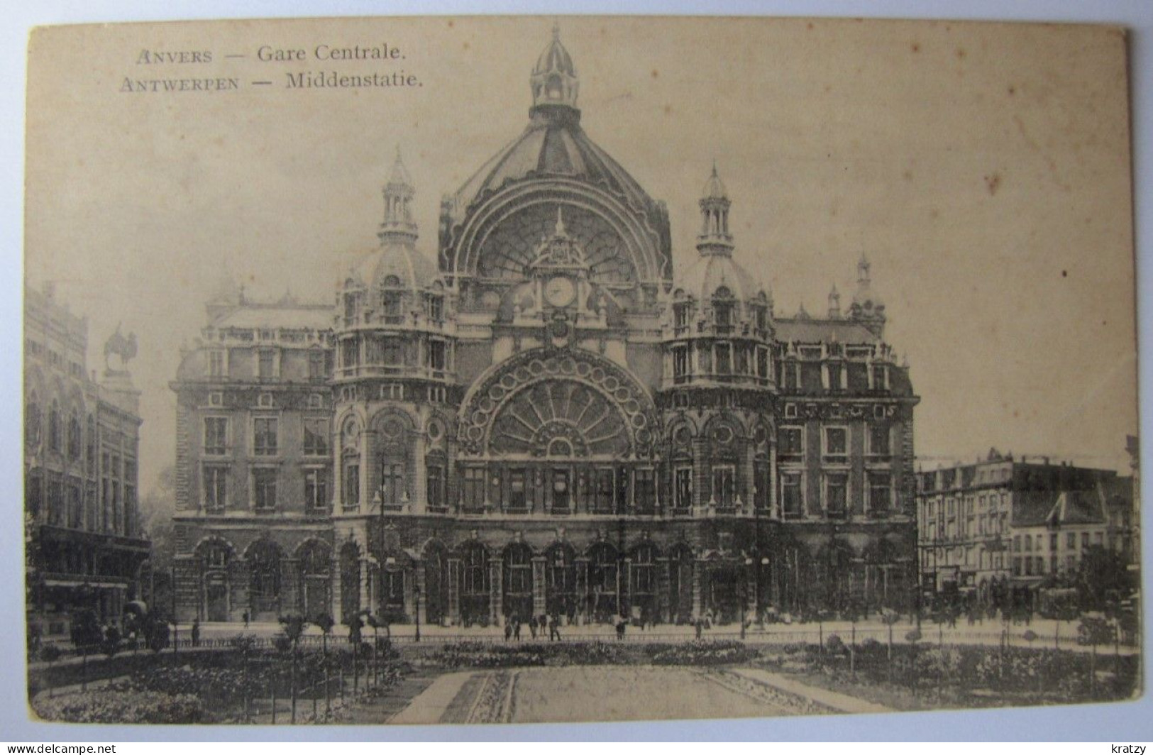 BELGIQUE - ANVERS - ANTWERPEN - Gare Centrale - 1920 - Antwerpen