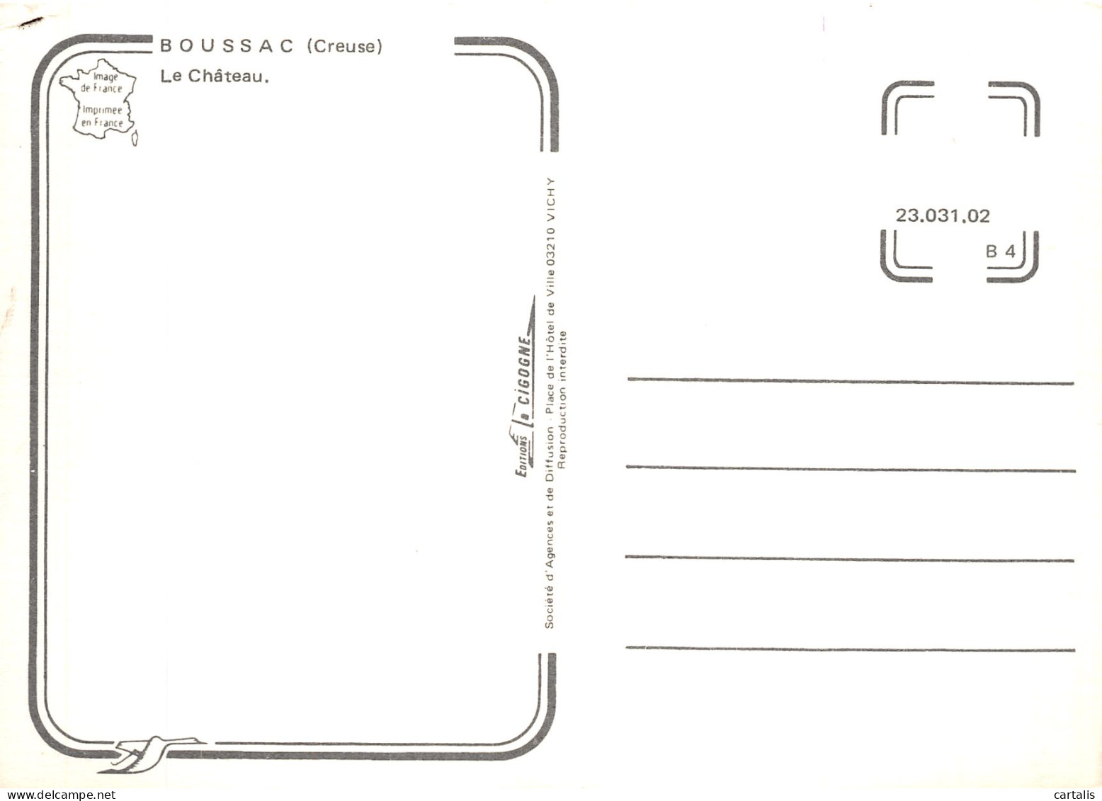 23-BOUSSAC-N° 4454-D/0279 - Boussac