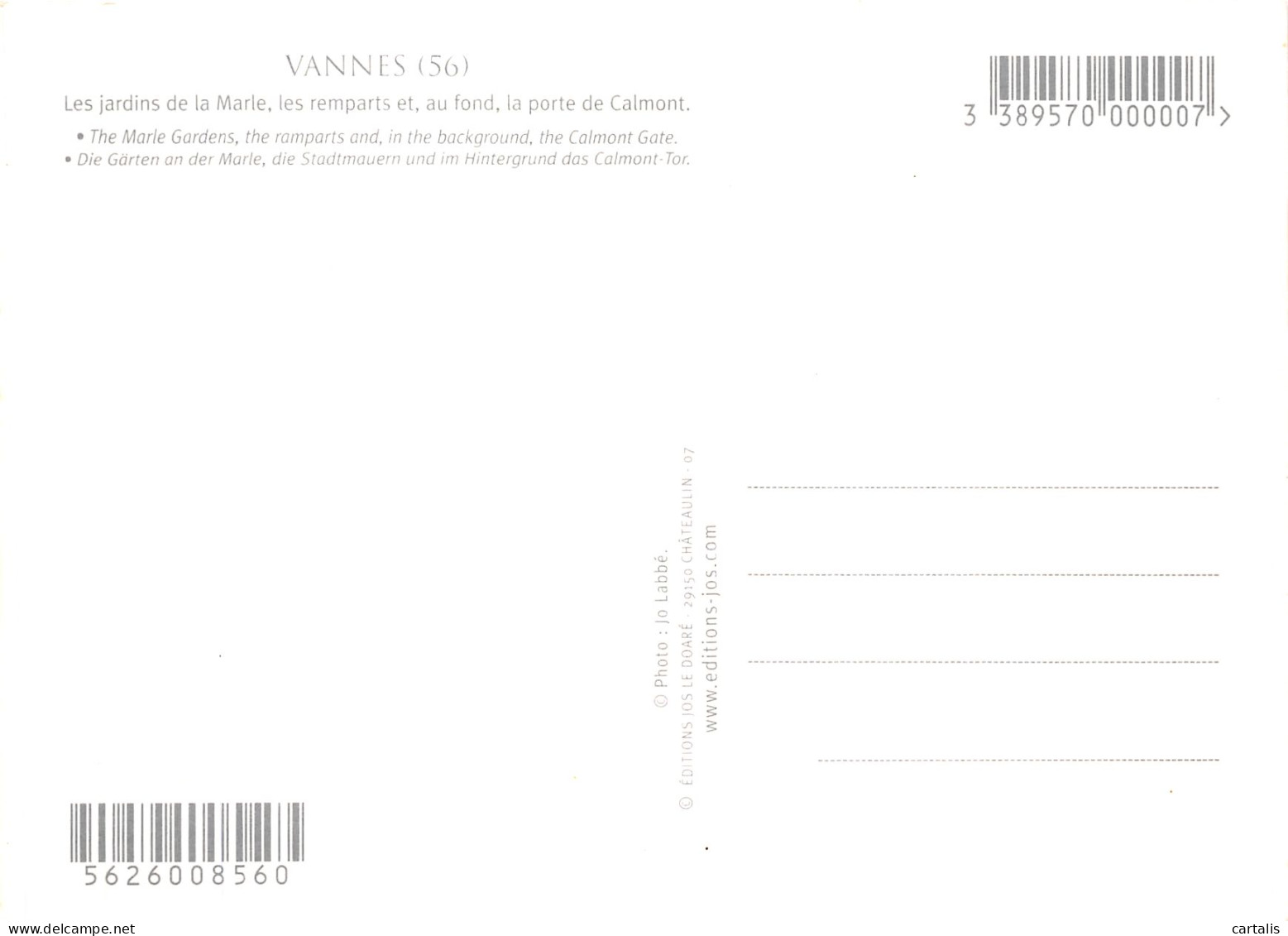 56-VANNES-N° 4454-D/0265 - Vannes