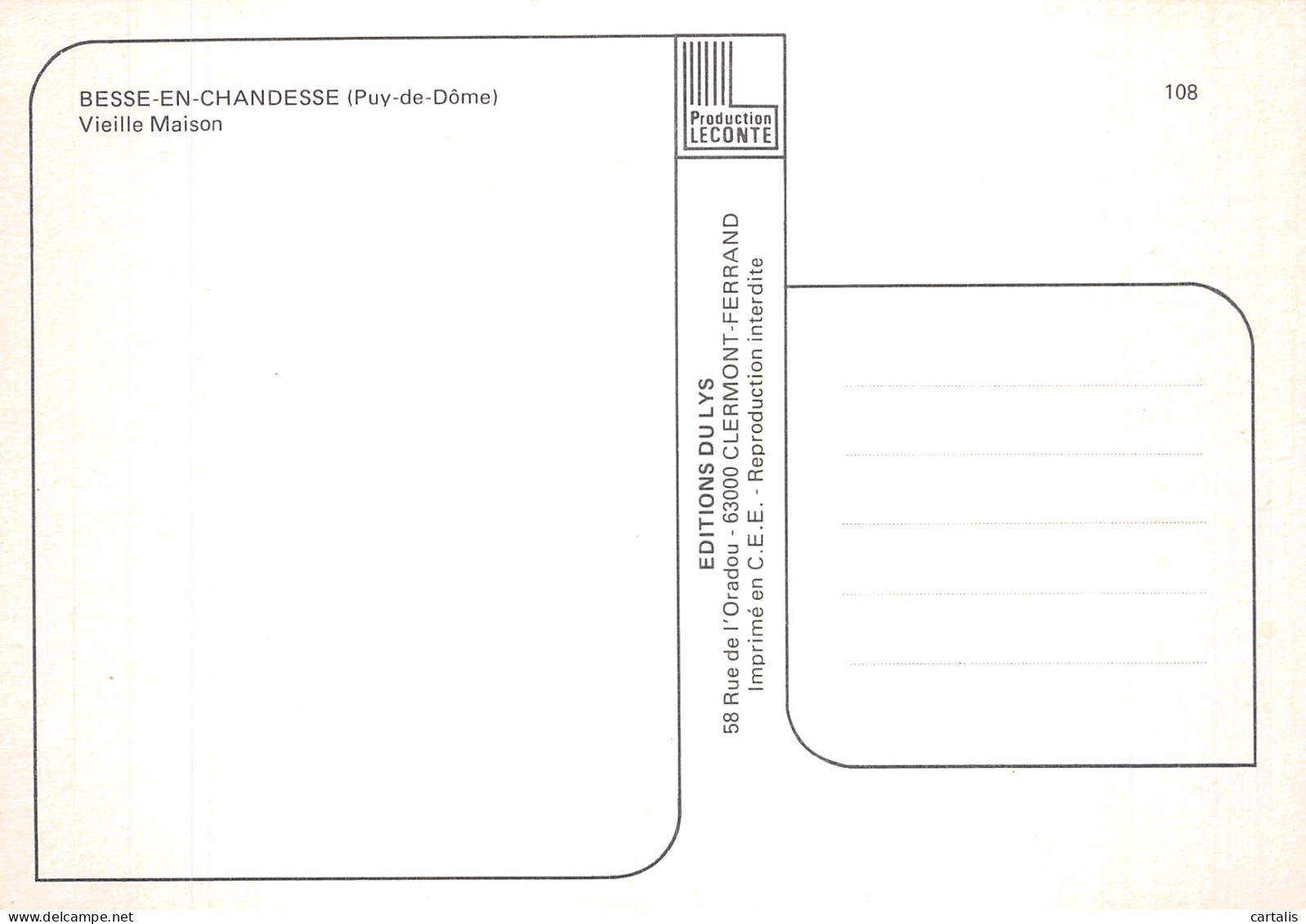 63-BESSE EN CHANDESSE-N° 4454-D/0221 - Other & Unclassified