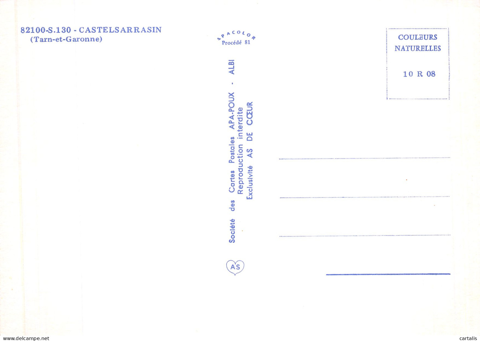 82-CASTELSARRASIN-N° 4454-D/0049 - Castelsarrasin