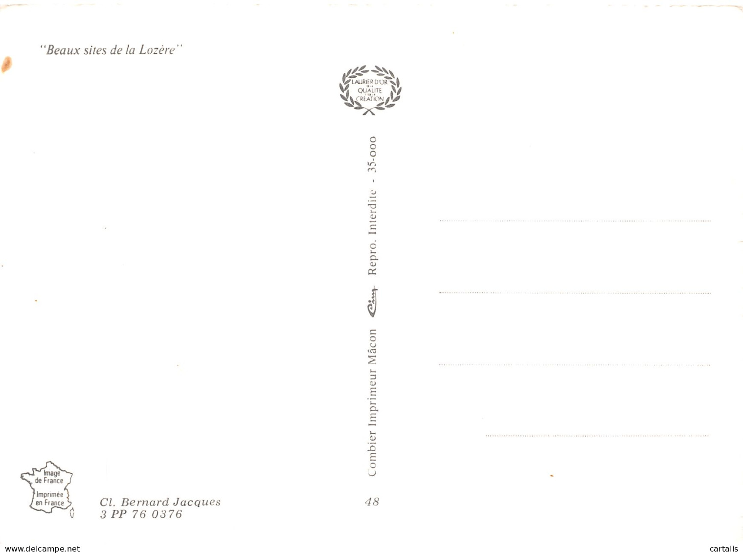 48-PIERRAILLES DES CAUSSES-N° 4454-D/0037 - Andere & Zonder Classificatie