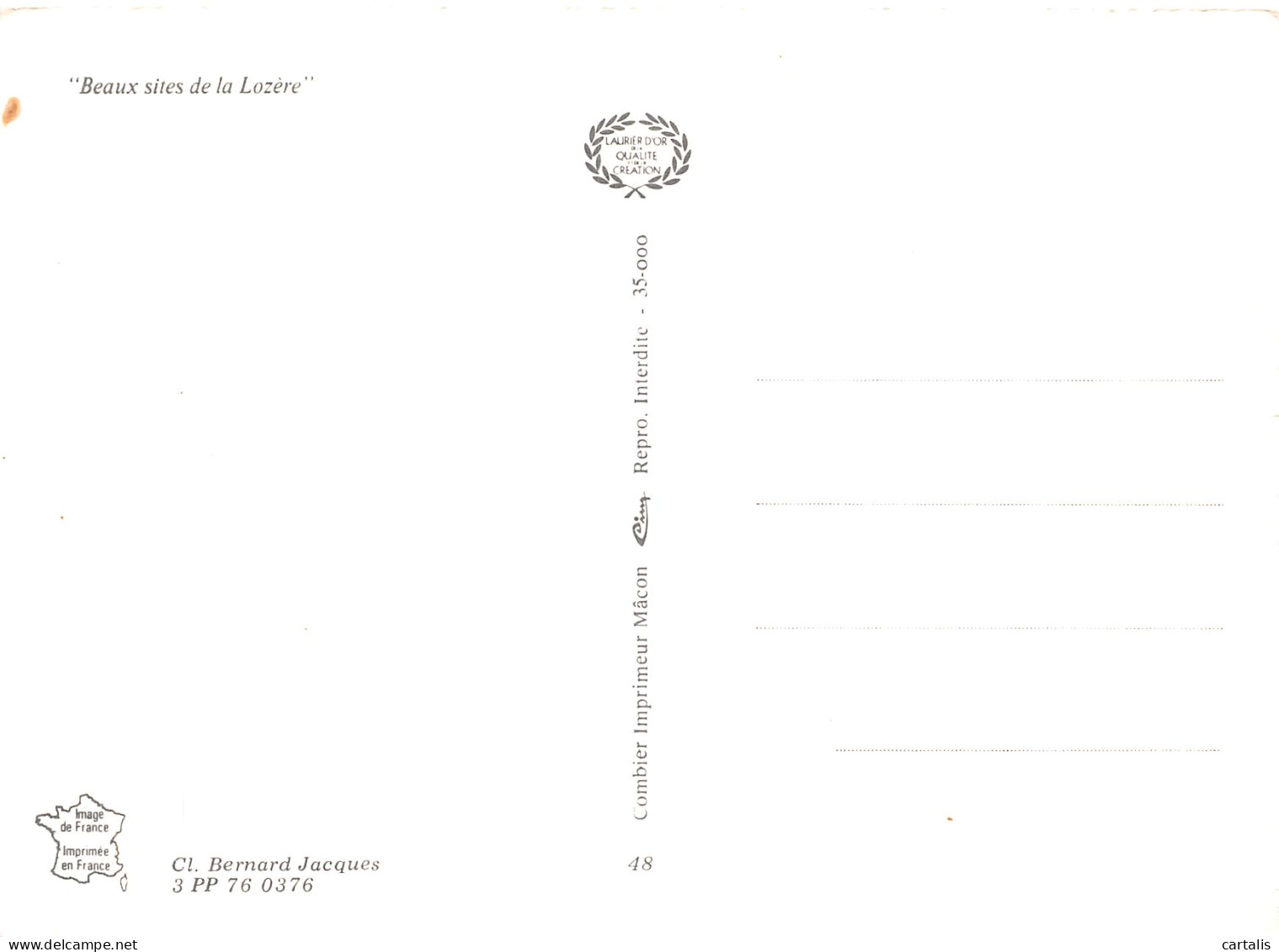 48-PIERRAILLES DES CAUSSES-N° 4454-D/0037 - Other & Unclassified