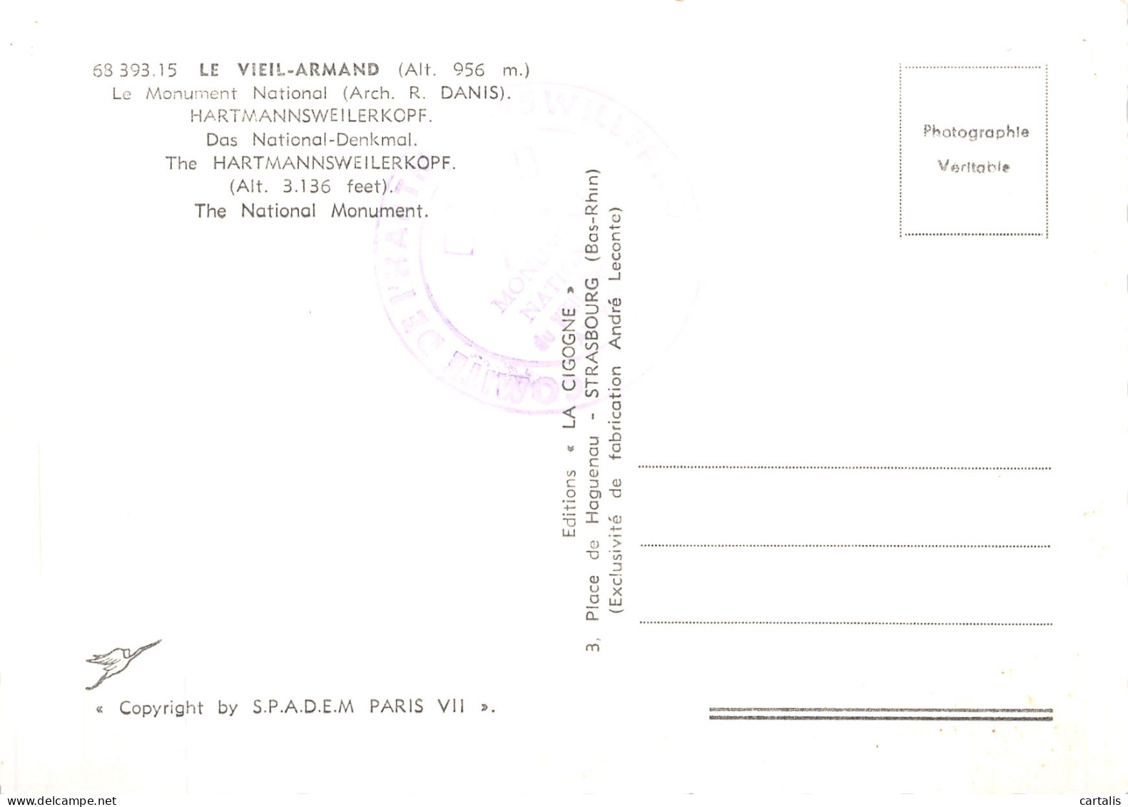 68-LE VIEIL ARMAND-N° 4454-C/0305 - Other & Unclassified