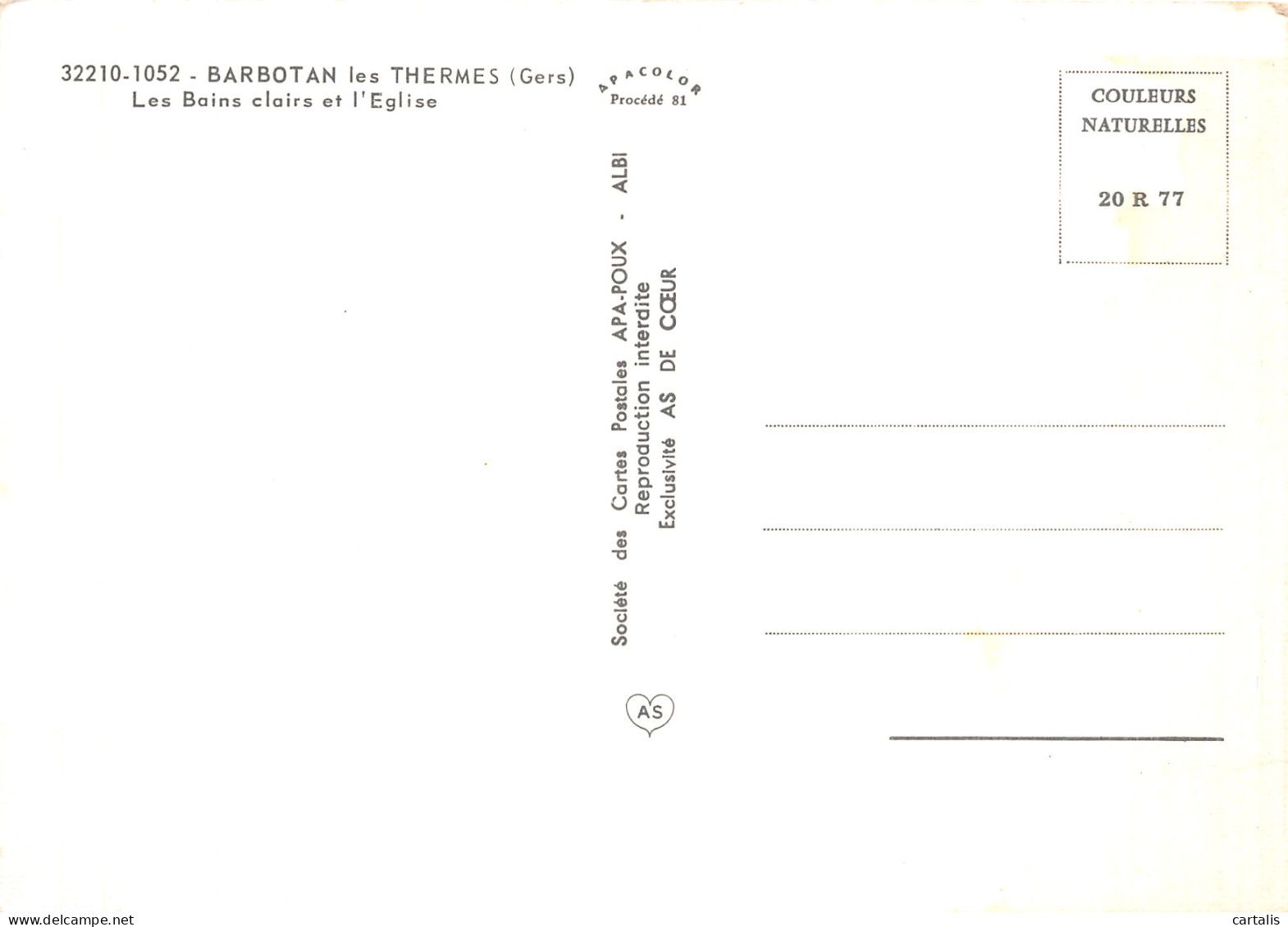 32-BARBOTAN LES THERMES-N° 4454-C/0289 - Barbotan