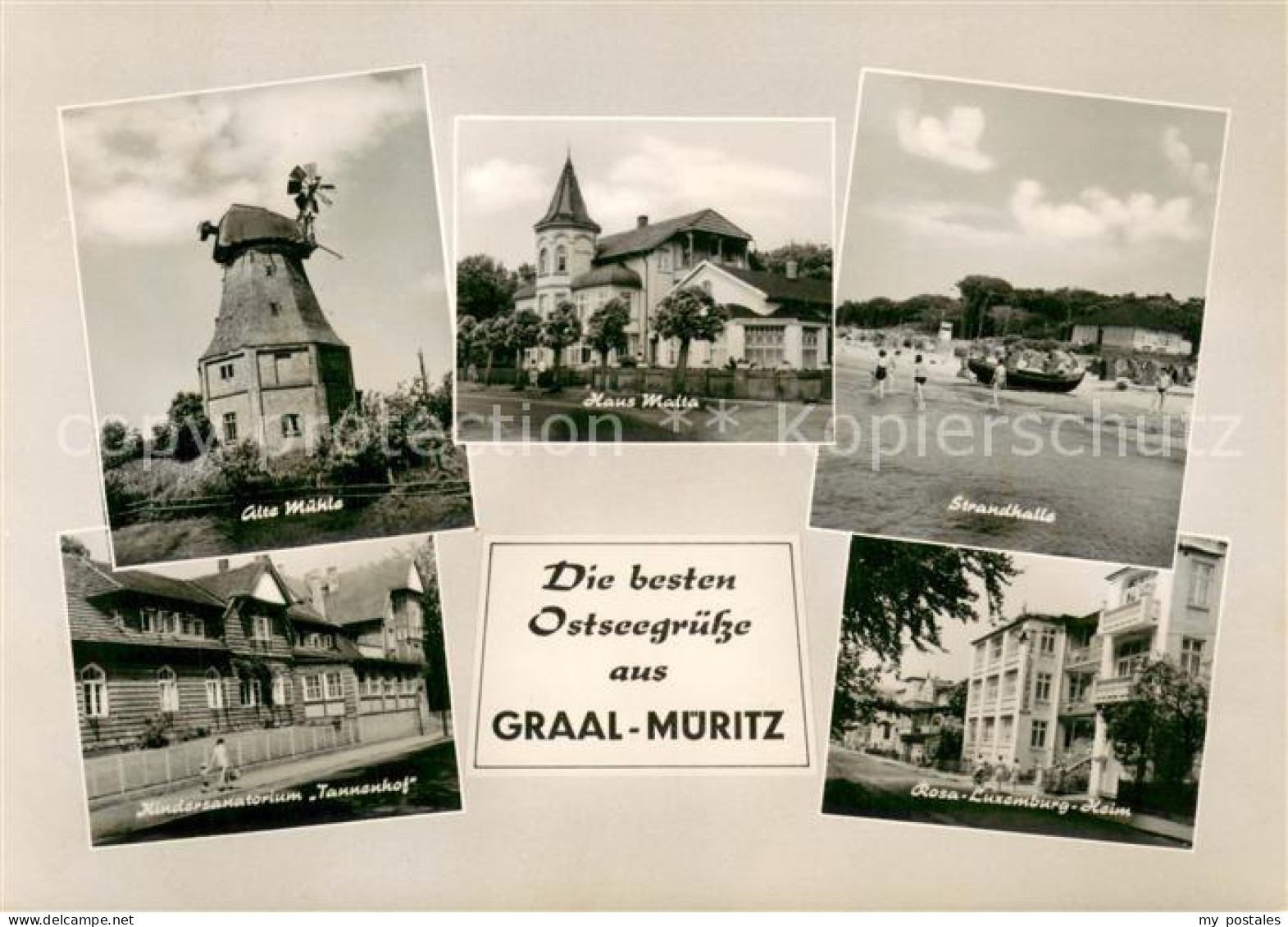 73675713 Graal-Mueritz Ostseebad Alte Muehle Kindersanatorium Tannenhof Haus Mal - Graal-Müritz