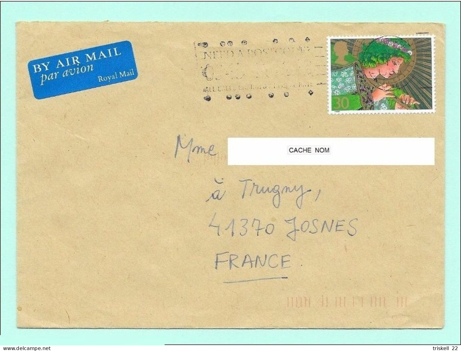 Dundee Ecosse    By Air Mail Pour Josnes - Postmark Collection