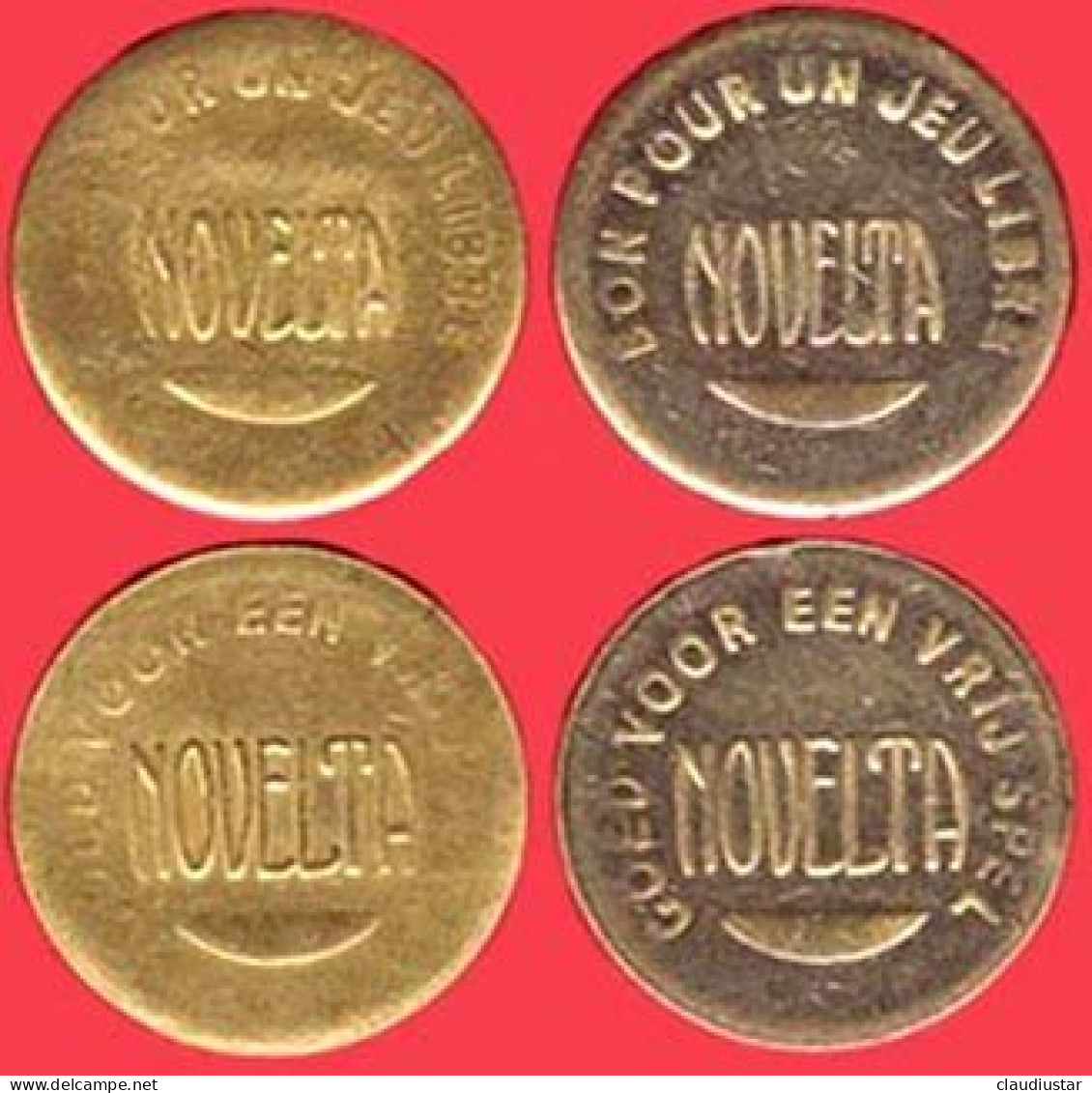 ** LOT  2  JETONS  NOVELTA ** - Monedas / De Necesidad