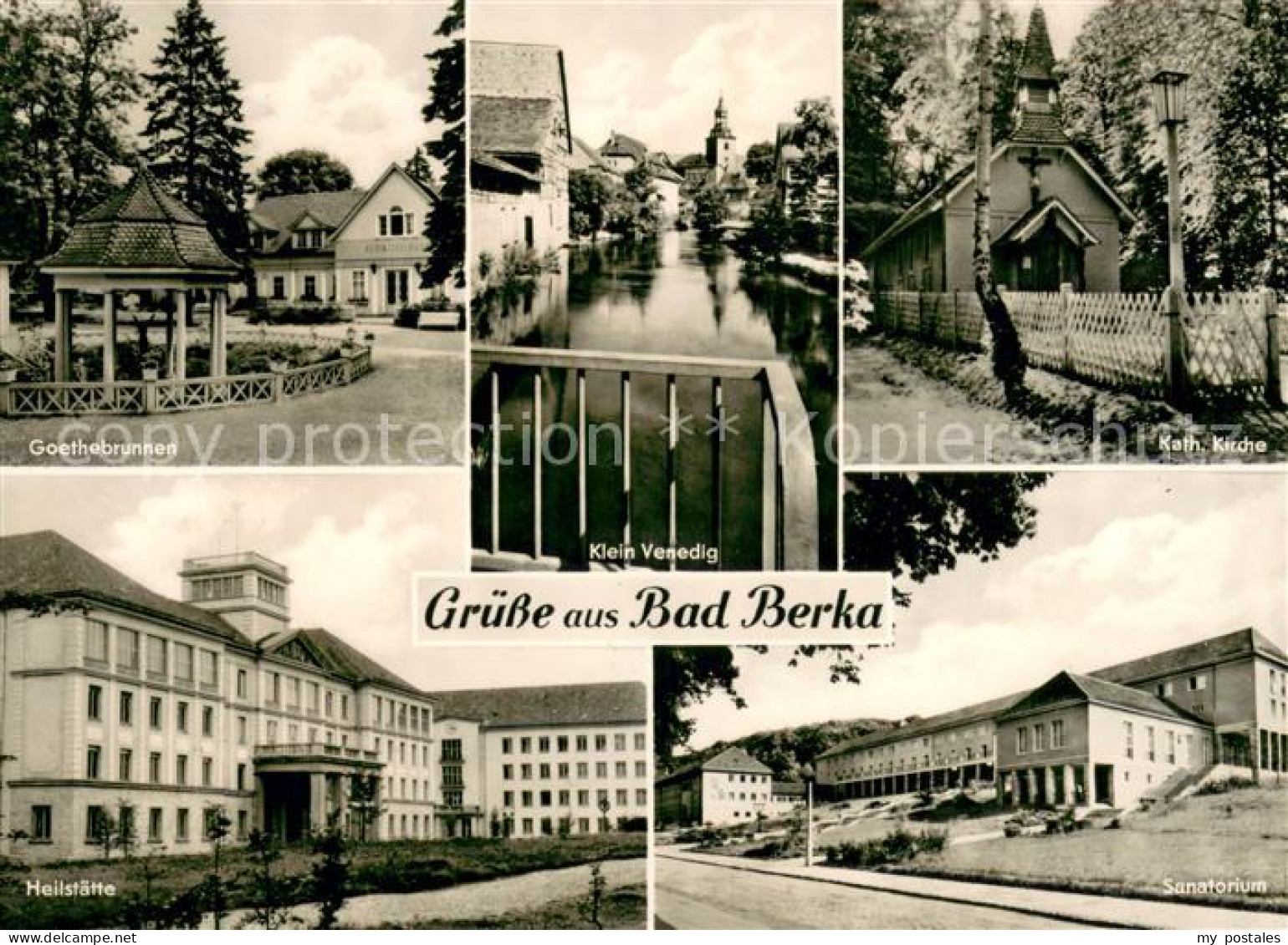 73675655 Bad Berka Goethebrunnen Klein Venedig Kirche Heilstaette Sanatorium Bad - Bad Berka