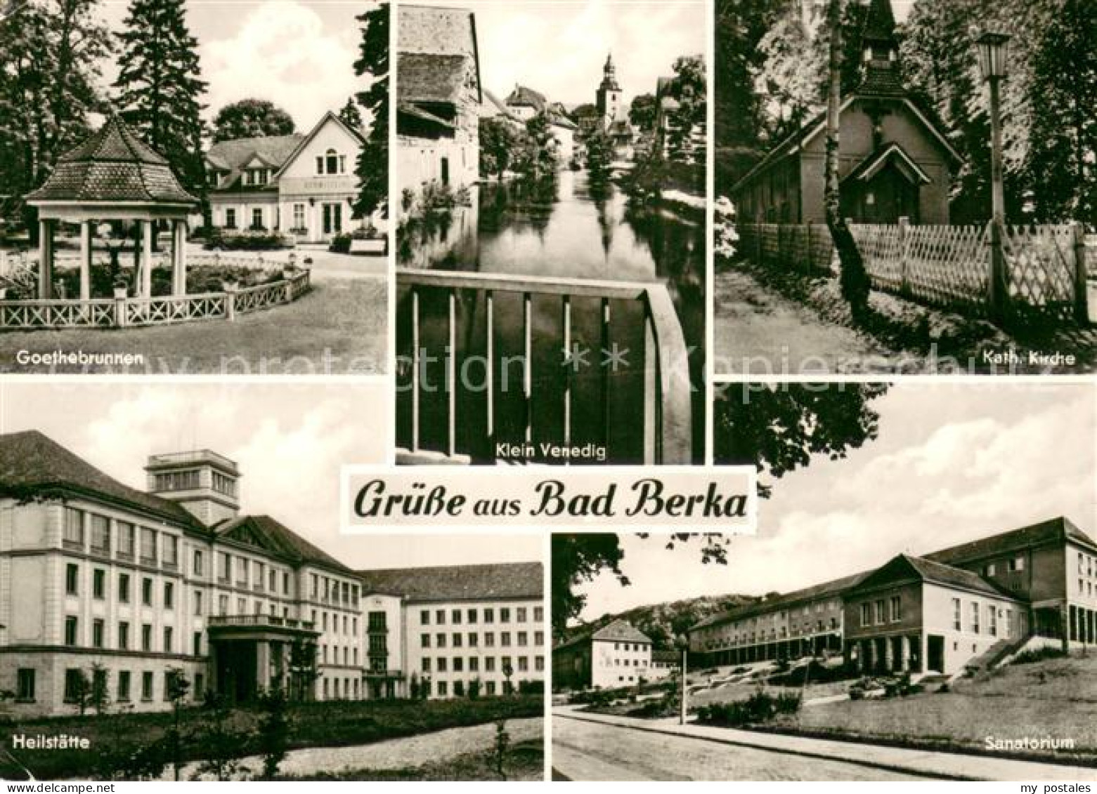 73675651 Bad Berka Goethebrunnen Kurpark Klein Venedig Kirche Heilstaette Sanato - Bad Berka