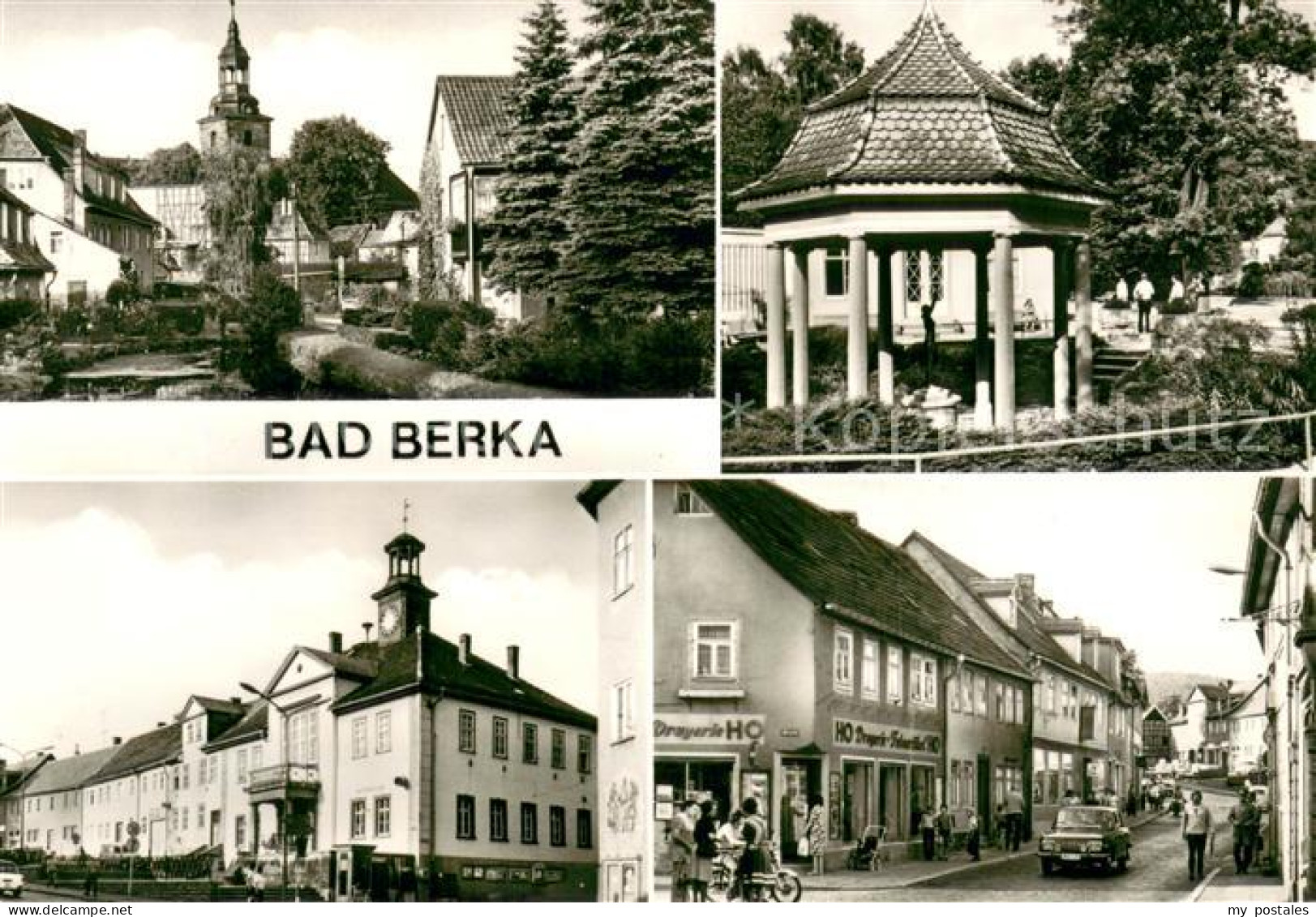 73675650 Bad Berka Blick Zur Kirche Kurpark Goethebrunnen Rathaus Bruehl Bad Ber - Bad Berka