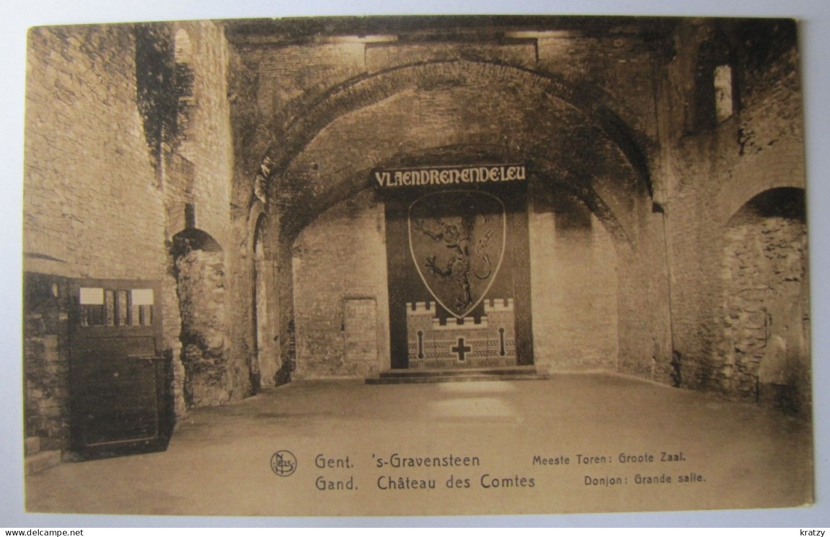 BELGIQUE - FLANDRE ORIENTALE - GENT (GAND) - Château Des Comtes - Donjon : Grande Salle - Gent