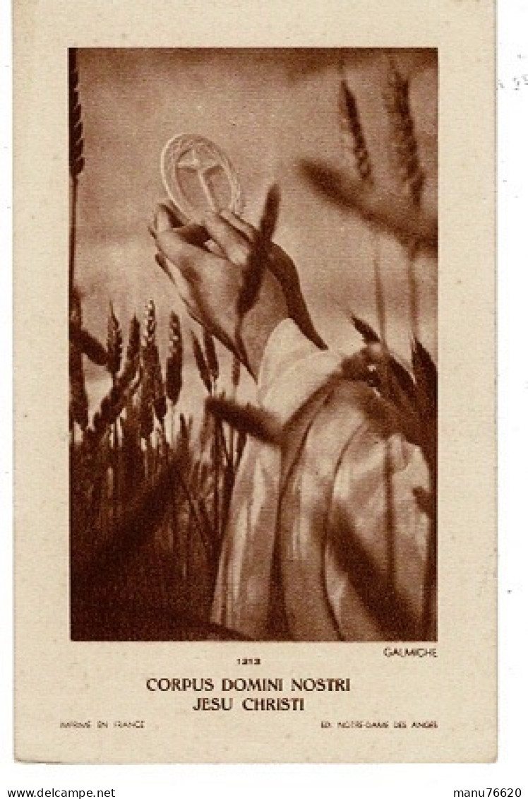 IMAGE RELIGIEUSE - CANIVET : Fernand Demont , Prêtre à Amiens & Doullens En 1945 - France . - Religion & Esotérisme