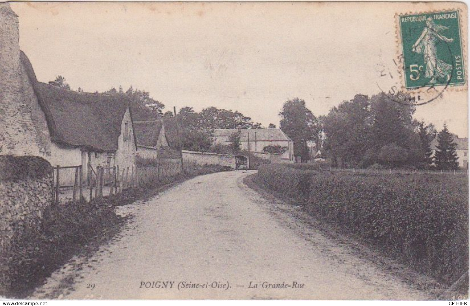 78 - POIGNY -  LA GRANDE RUE - Sonstige & Ohne Zuordnung