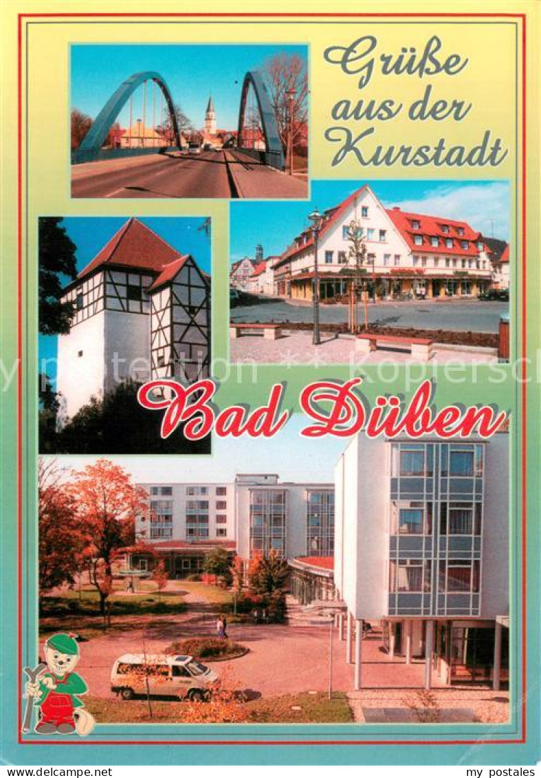 73675302 Bad Dueben Muldebruecke 1000jaehrige Burg Paradeplatz Rehazentrum Bad D - Bad Düben