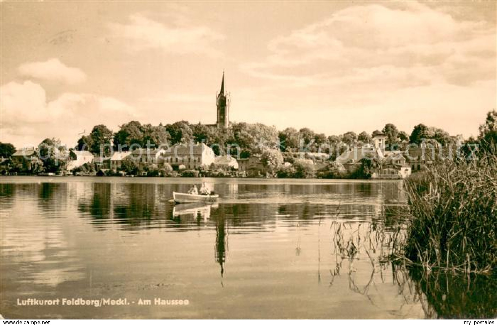 73675233 Feldberg Mecklenburg Uferpartie Am Haussee Blick Zur Kirche Luftkurort  - Other & Unclassified