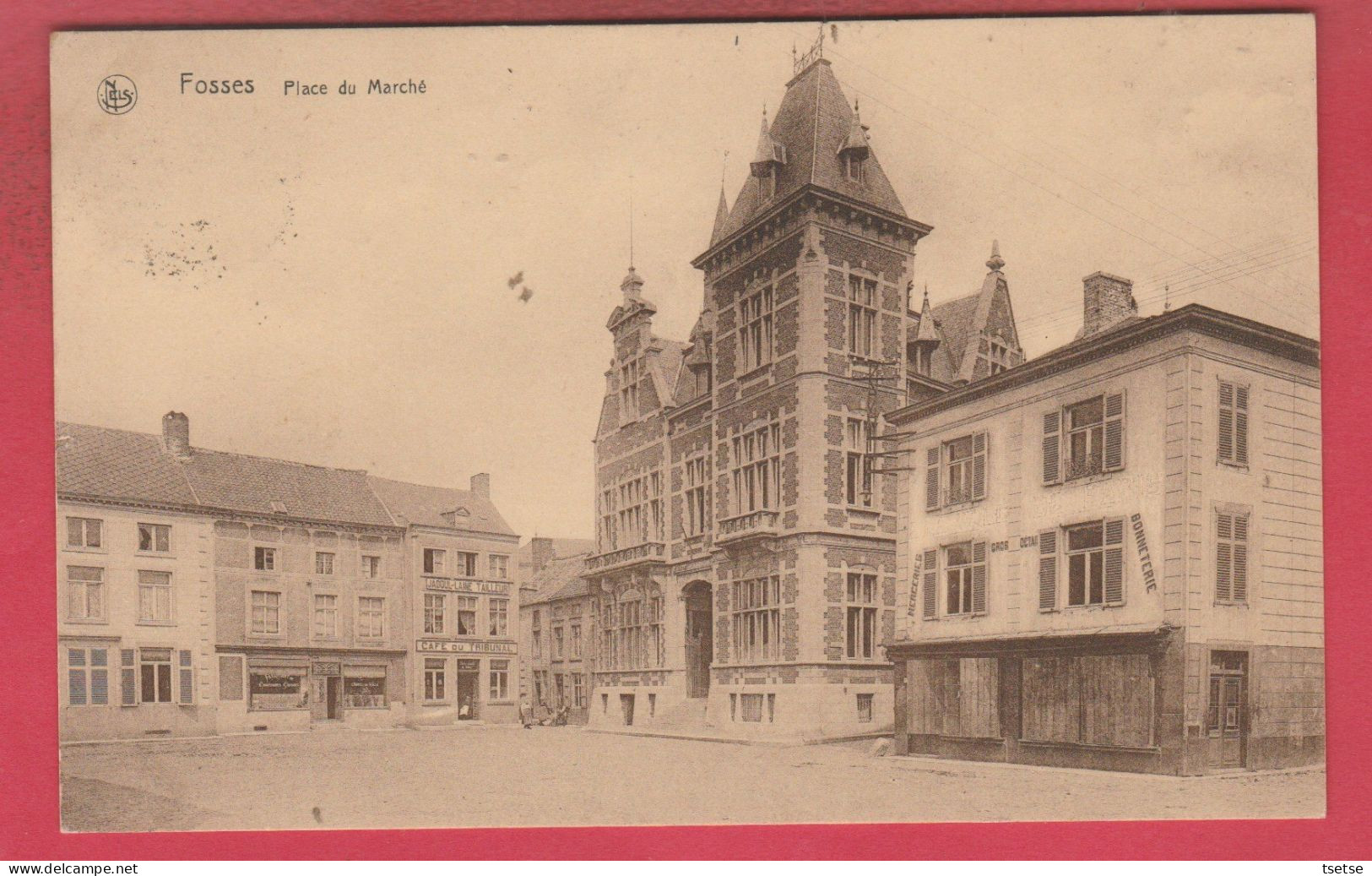 Fosses- Place Du Marché - 1934 ( Voir Verso ) - Fosses-la-Ville