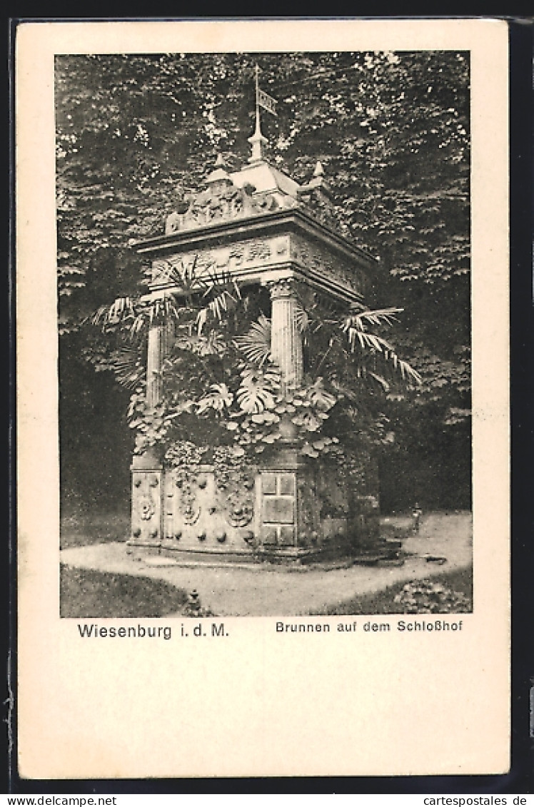AK Wiesenburg I. D. M., Brunnen Auf Dem Schlosshof  - Other & Unclassified