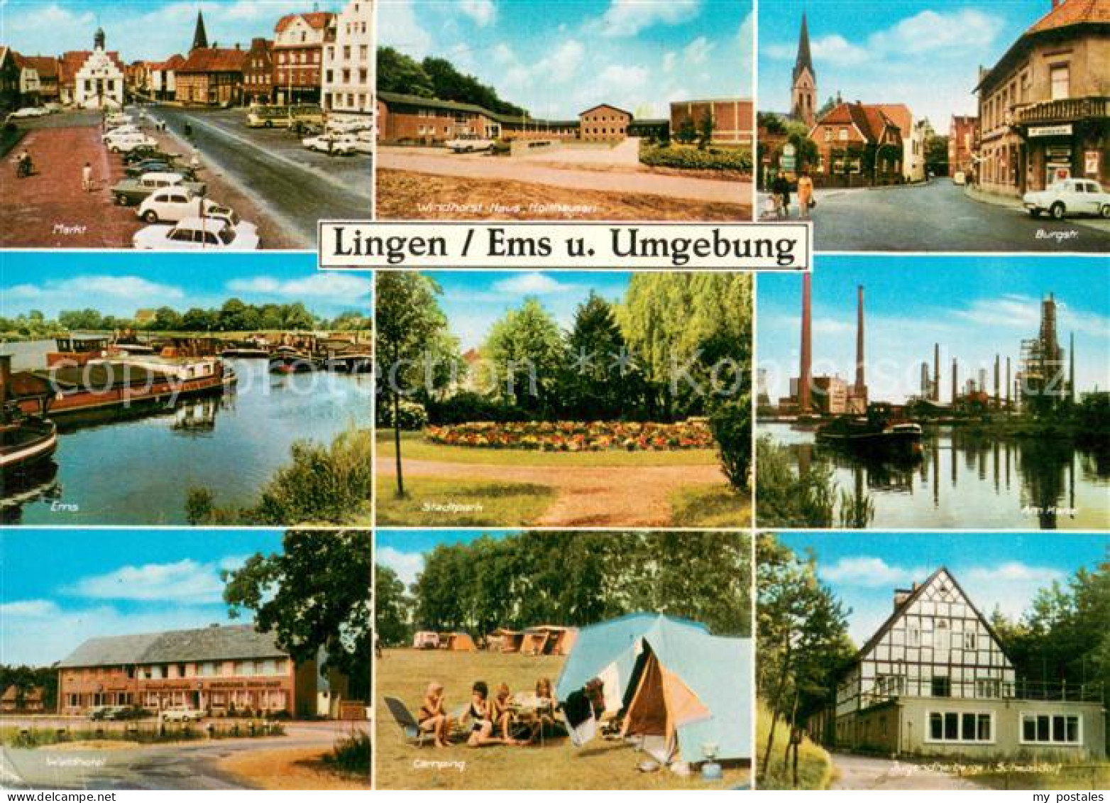 73675068 Lingen Ems Markt Windhorst Haus Burgstr Emspartie Schlosspark Am Kanal  - Lingen