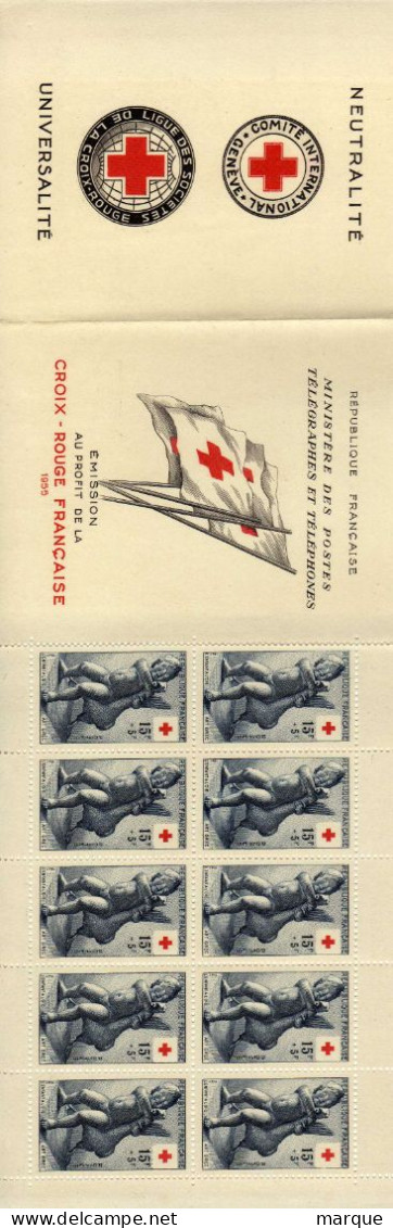 Carnet FRANCE Croix Rouge De 8 Timbres Année 1955 Neuf Xx - Rotes Kreuz