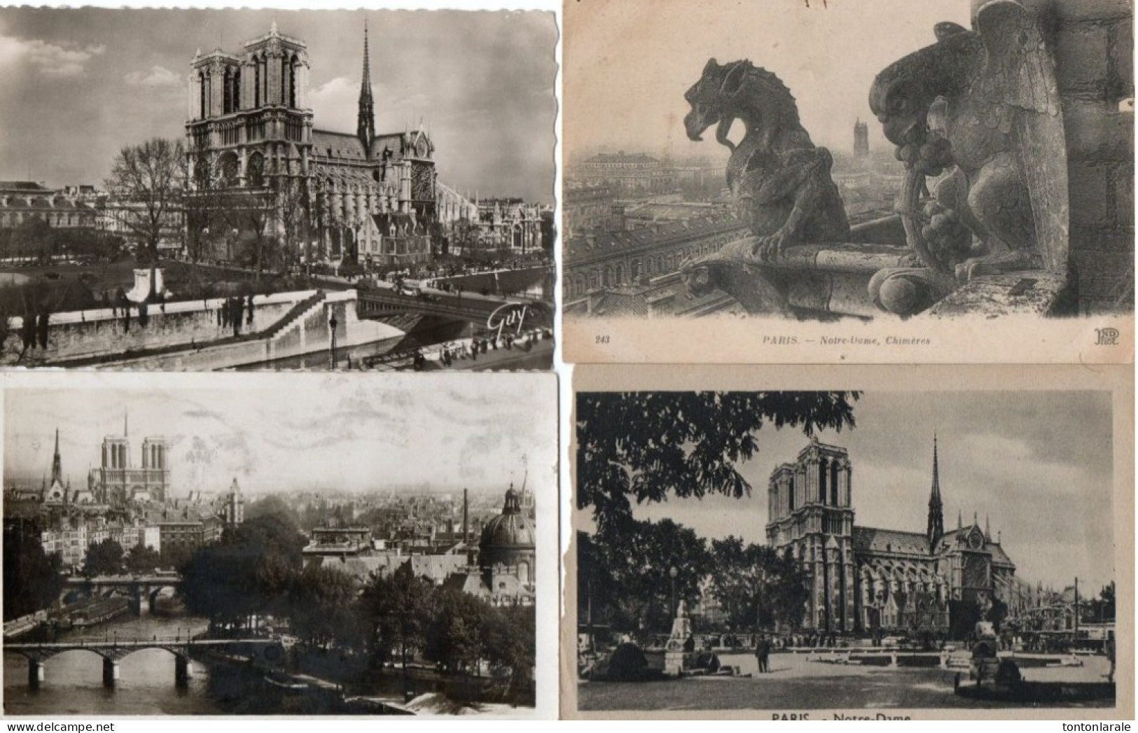 NOTRE DAME DE PARIS - VUES DIVERSES EXTERIEURES ET INTERIEURES-LOT DE DIX HUIT CARTES - Notre Dame Von Paris