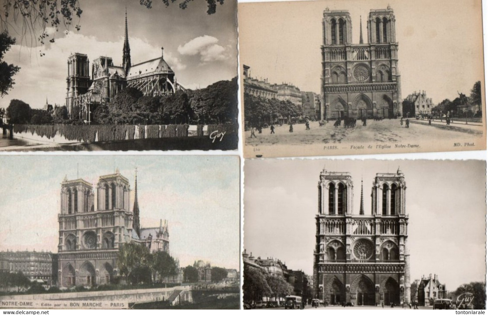 NOTRE DAME DE PARIS - VUES DIVERSES EXTERIEURES ET INTERIEURES-LOT DE DIX HUIT CARTES - Notre Dame Von Paris