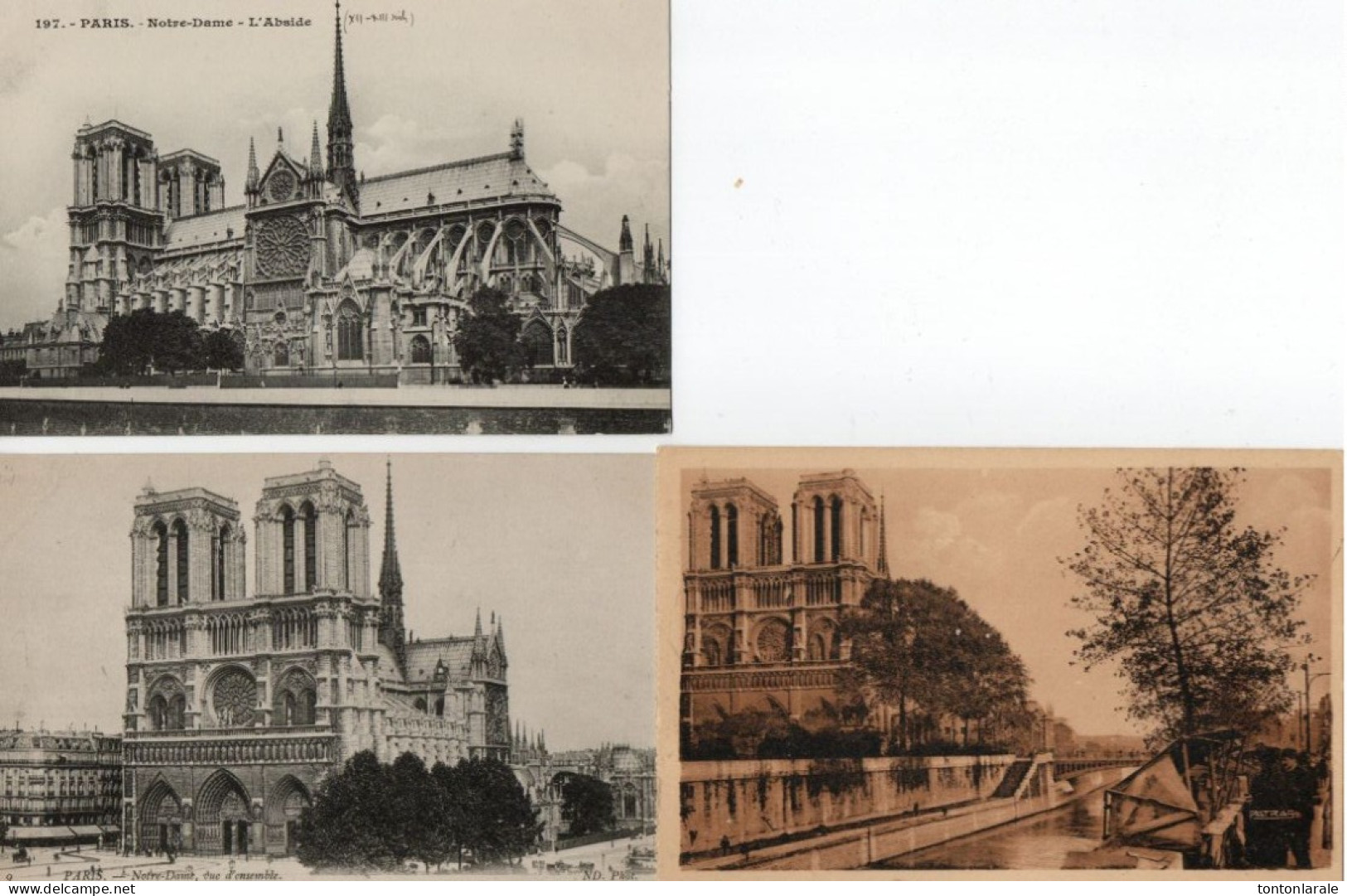 NOTRE DAME DE PARIS - VUES DIVERSES EXTERIEURES ET INTERIEURES-LOT DE DIX HUIT CARTES - Notre Dame De Paris