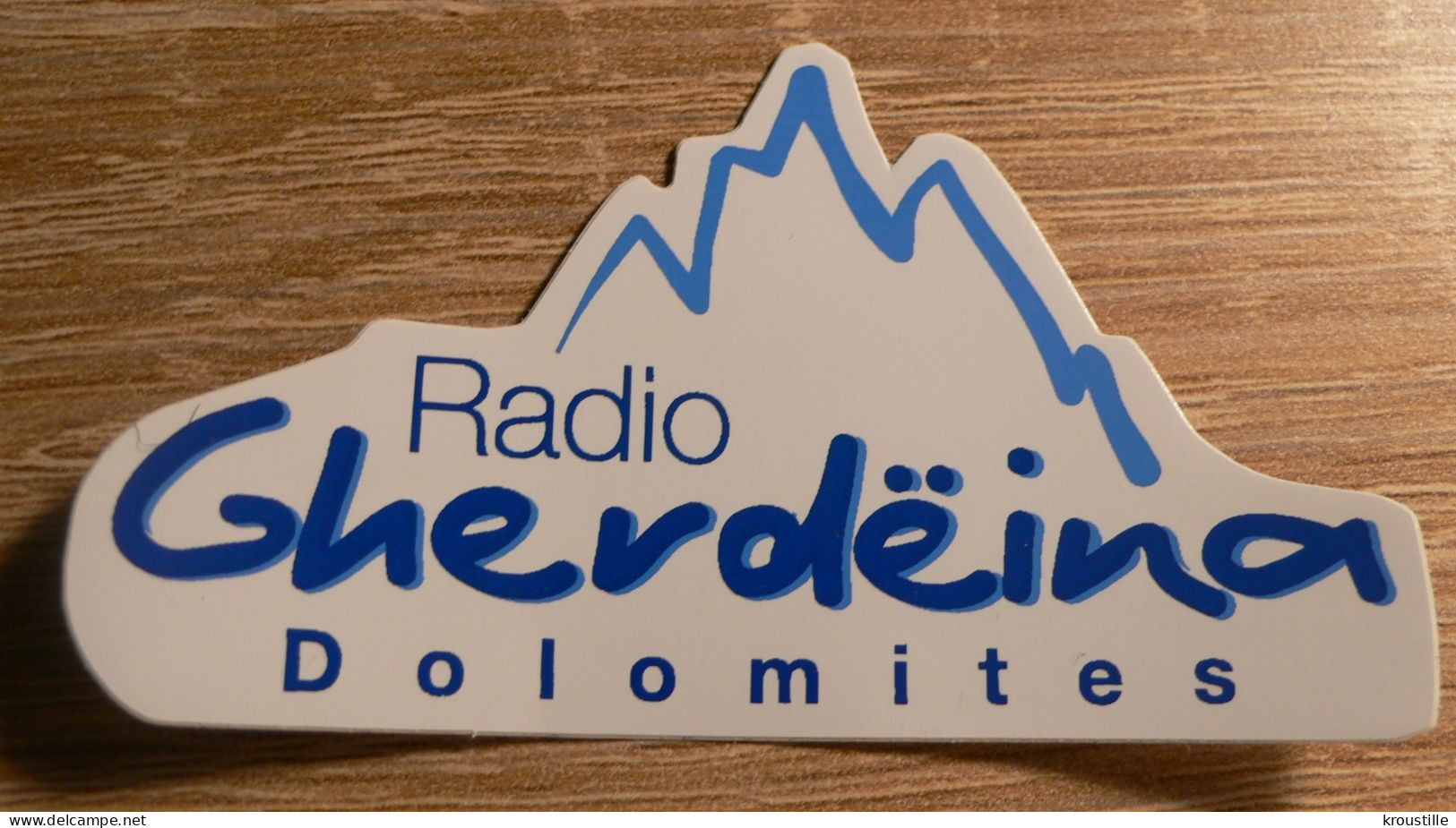 AUTOCOLLANT RADIO GHERDEINA DOLOMITES - ITALIE - Adesivi