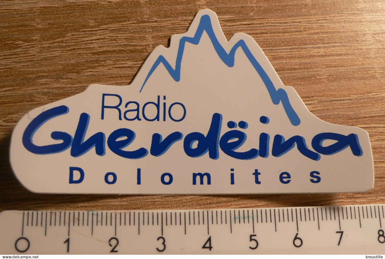 AUTOCOLLANT RADIO GHERDEINA DOLOMITES - ITALIE - Pegatinas