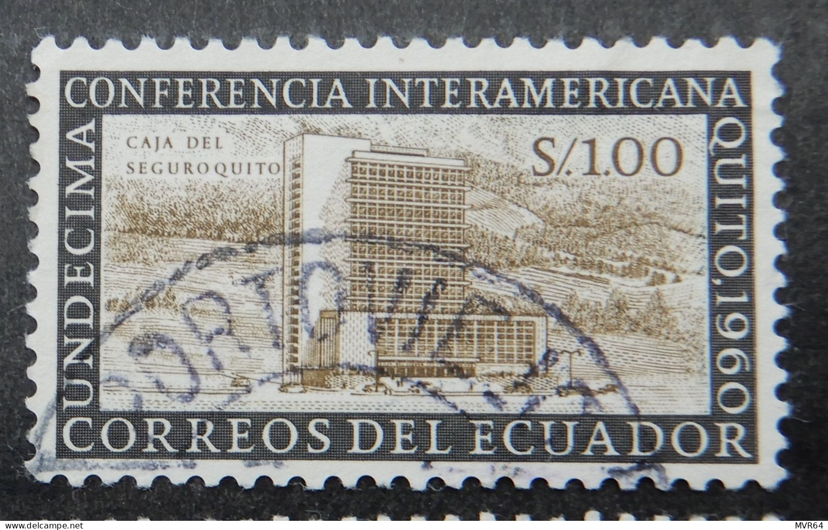 Ecuador 1960 (1b) Caja Del Seguroquito - Equateur