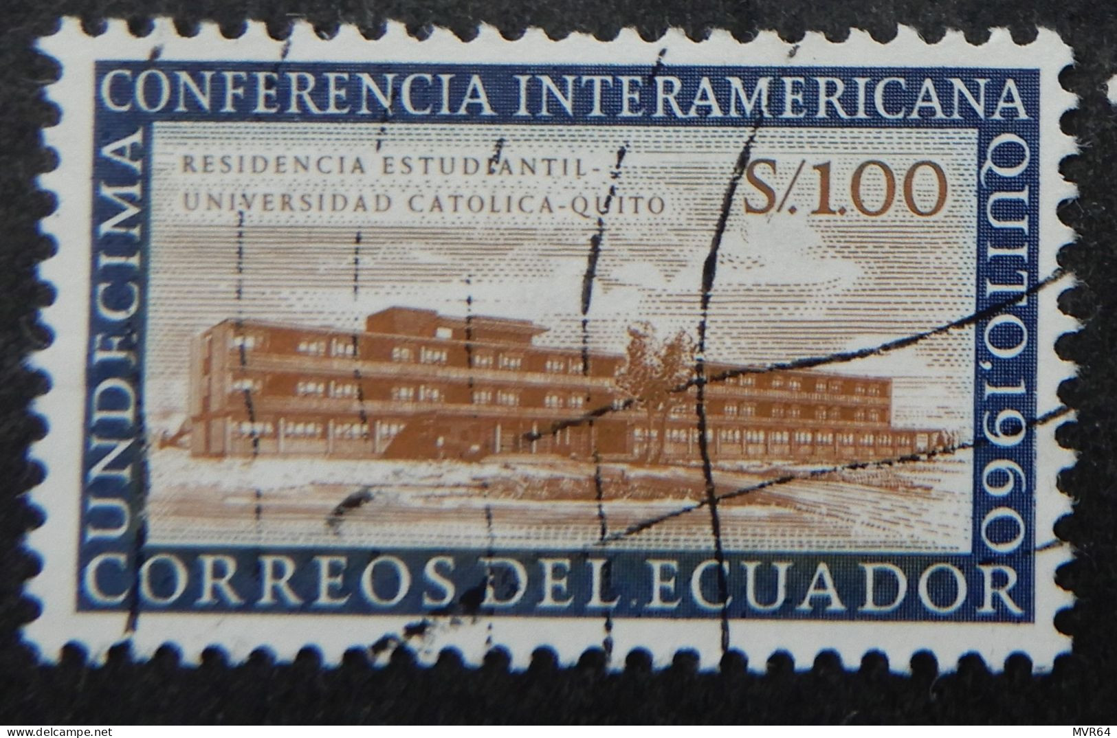 Ecuador 1960 (1c) Residencia Estudiante Universidad Central-Quito - Ecuador